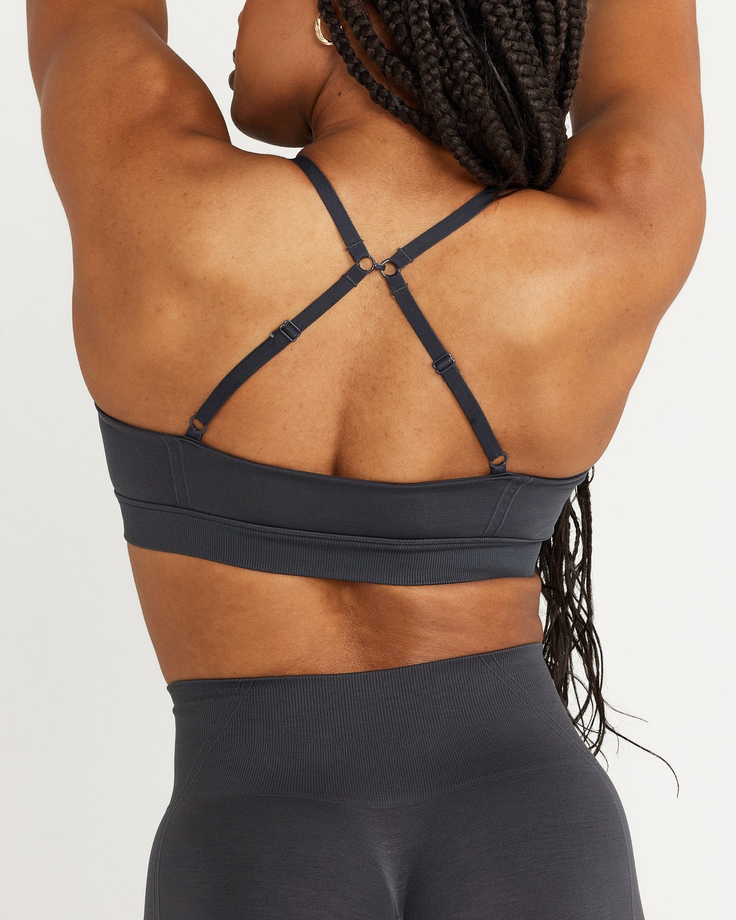 EffortlessLift Micro Bralette with White Logo | Coal - Image 5