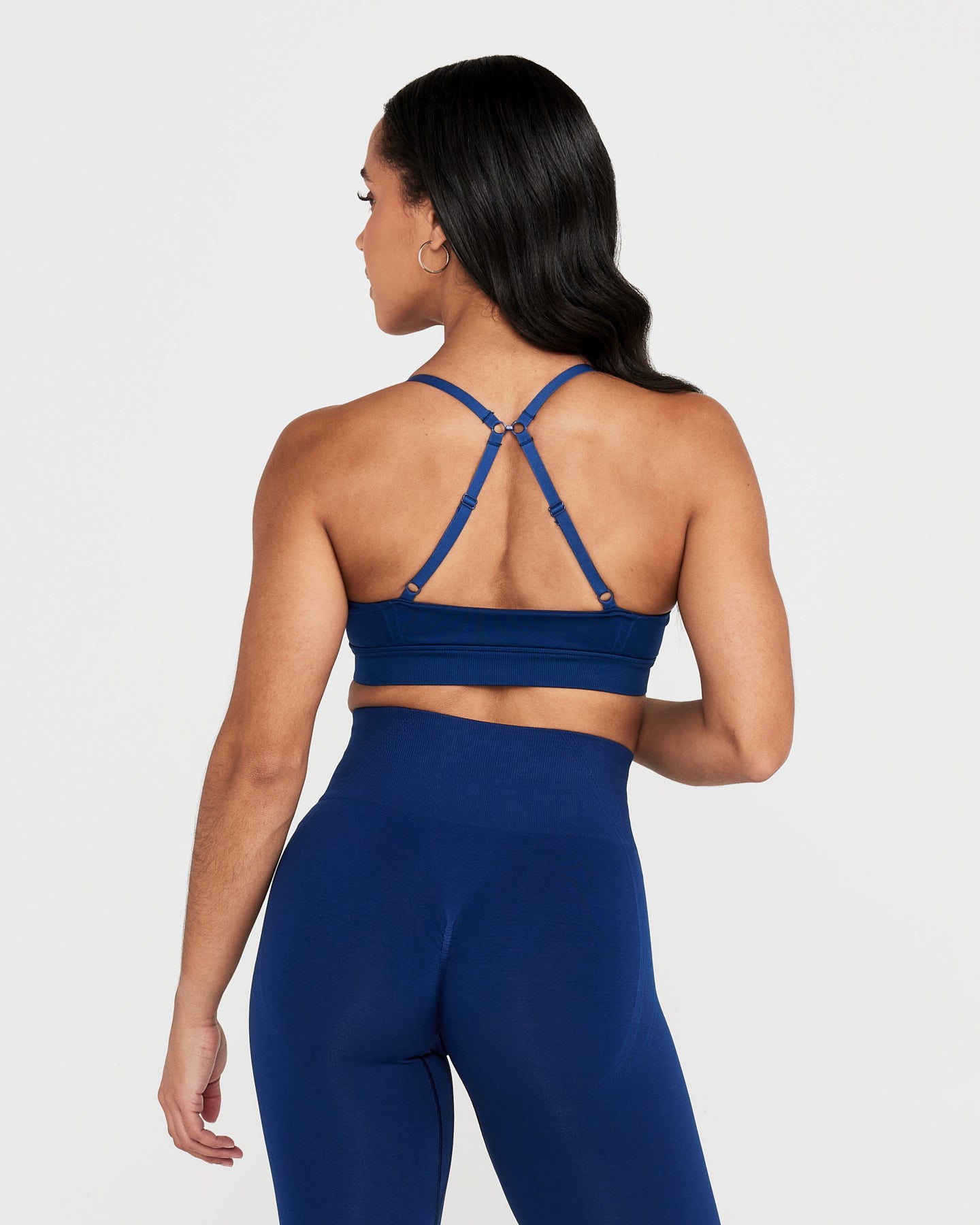 Alternative view of EffortlessLift Micro Bralette with White Logo | Midnight