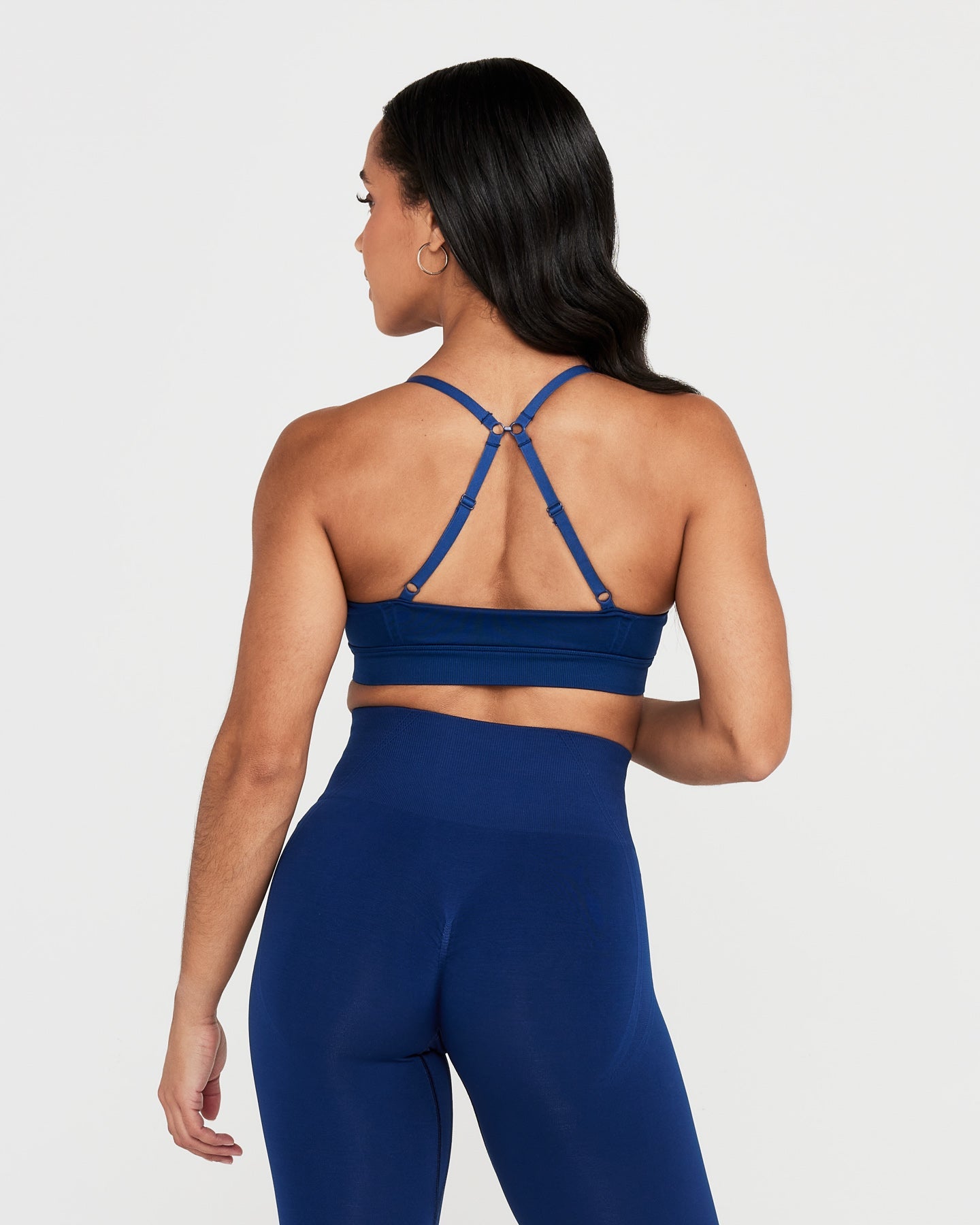 Alternative view of EffortlessLift Micro Bralette with White Logo | Midnight