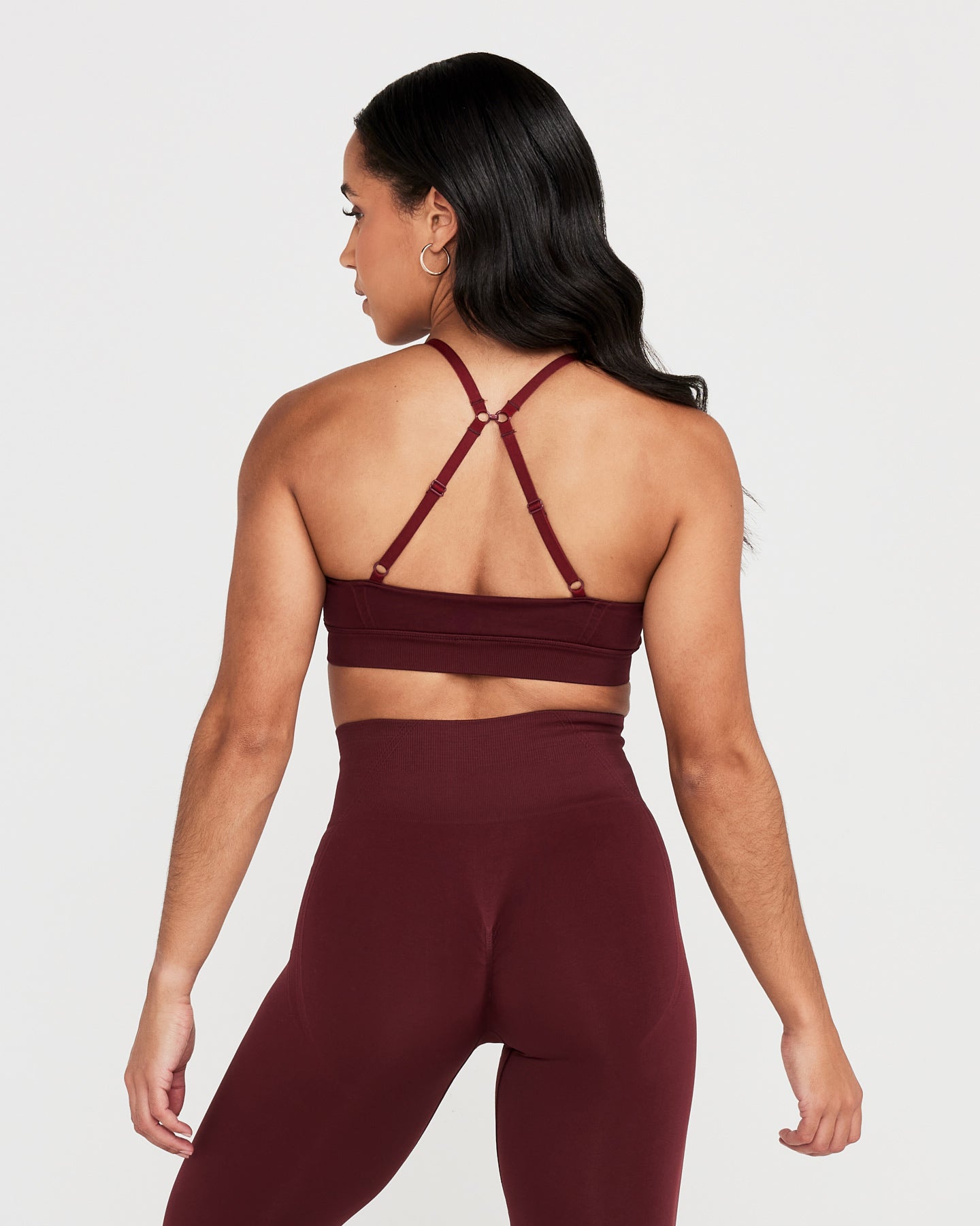 Alternative view of EffortlessLift Micro Bralette with White Logo | Rosewood