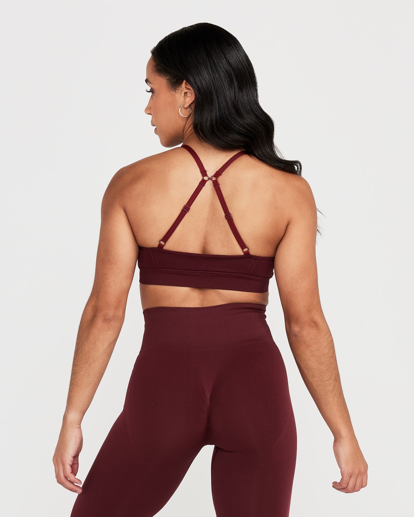 Alternative view of EffortlessLift Micro Bralette with White Logo | Rosewood