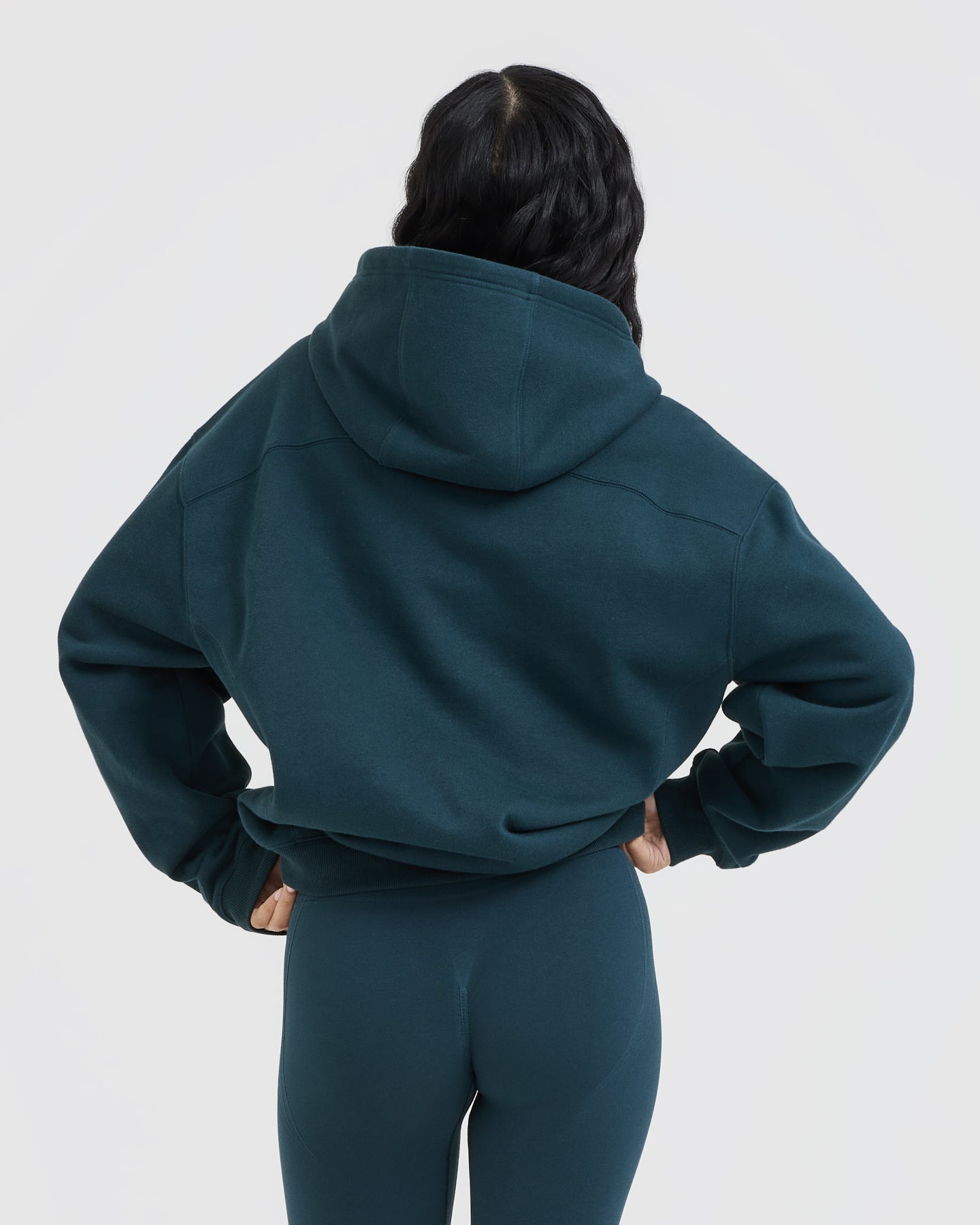 Alternative view of Foundations Hoodie | Oil Blue