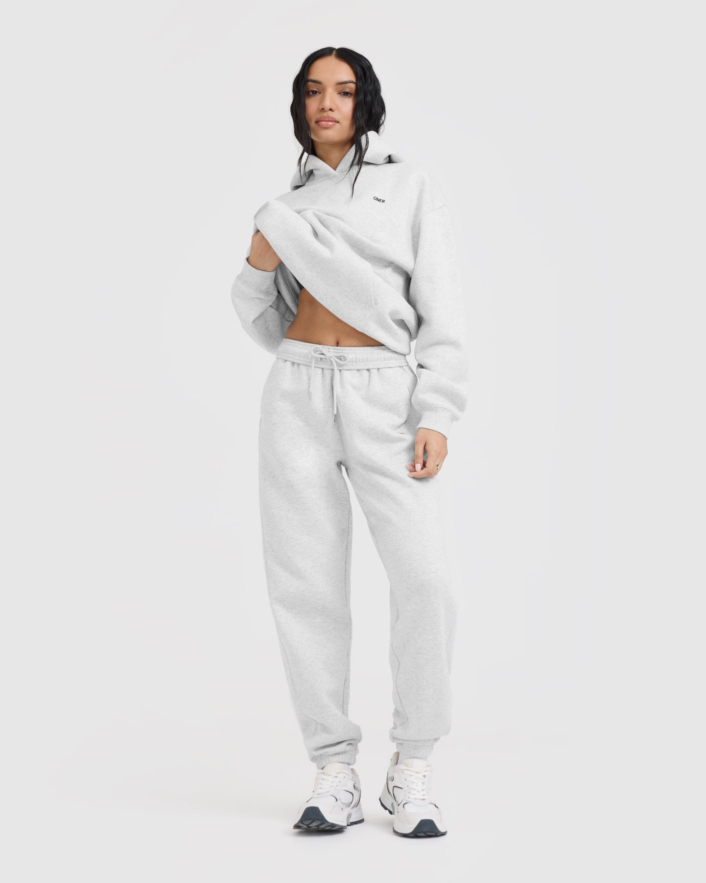 Foundations Joggers | Light Grey Marl - Image 3