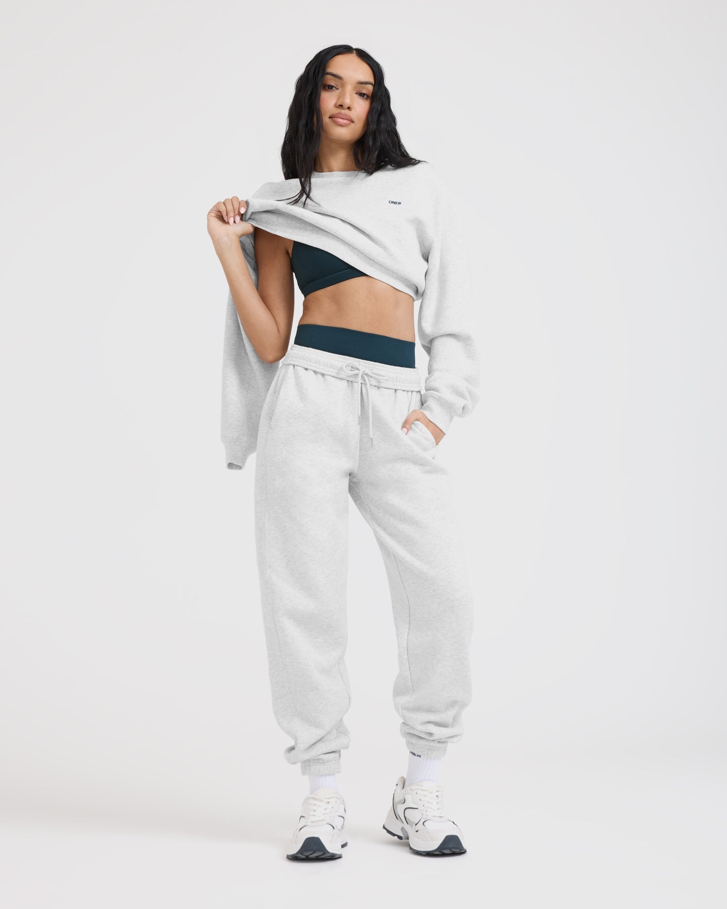 Foundations Joggers | Light Grey Marl - Image 4