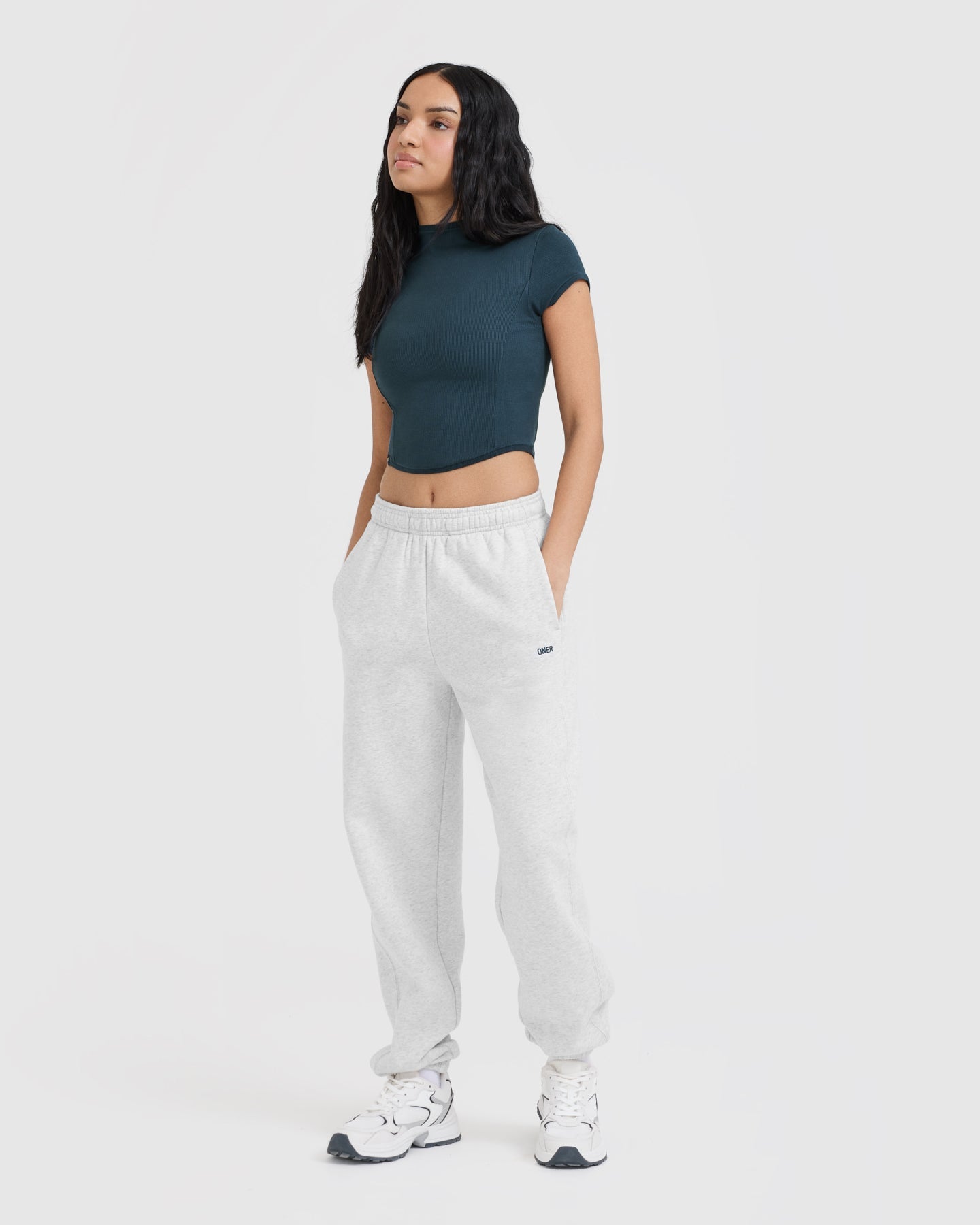 Foundations Joggers | Light Grey Marl - Image 5
