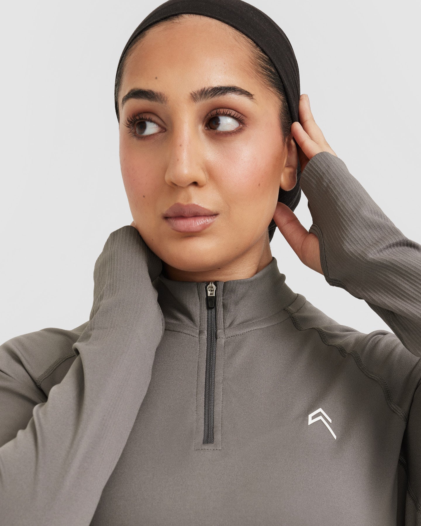 Go To Seamless Loose Long Sleeve Longline Top | Ash Grey - Image 4