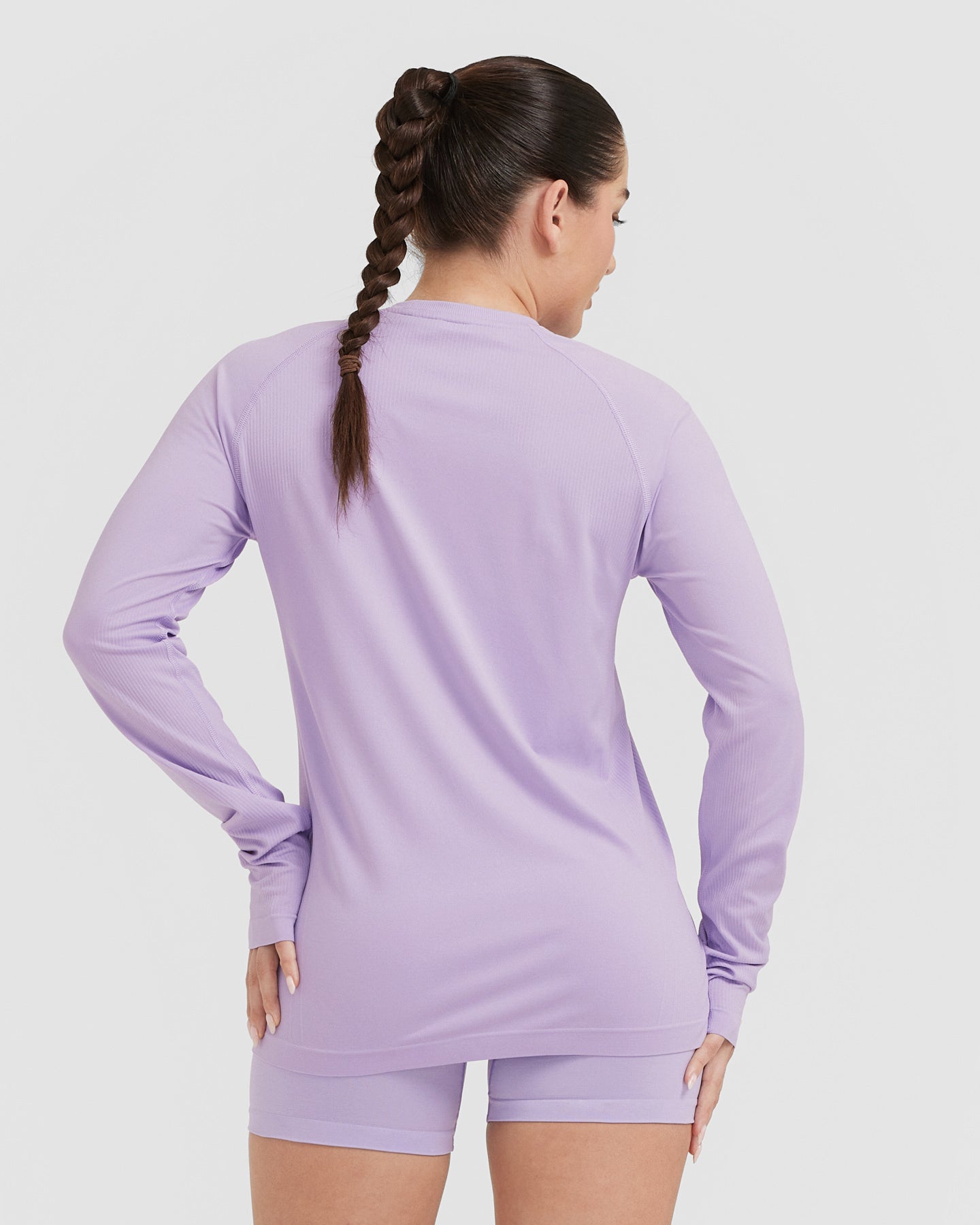 Go To Seamless Loose Long Sleeve Top | Wisteria Purple - Image 2