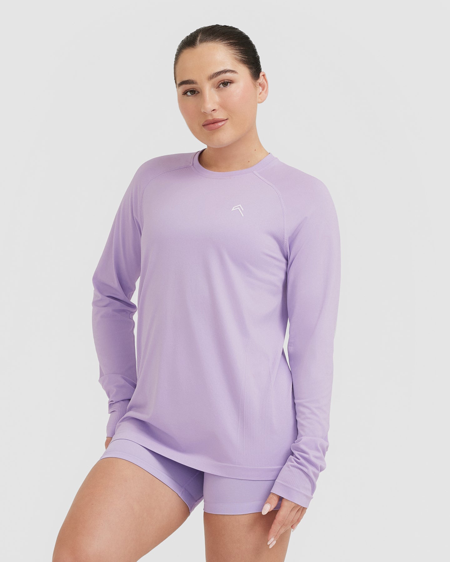 Go To Seamless Loose Long Sleeve Top | Wisteria Purple - Image 3