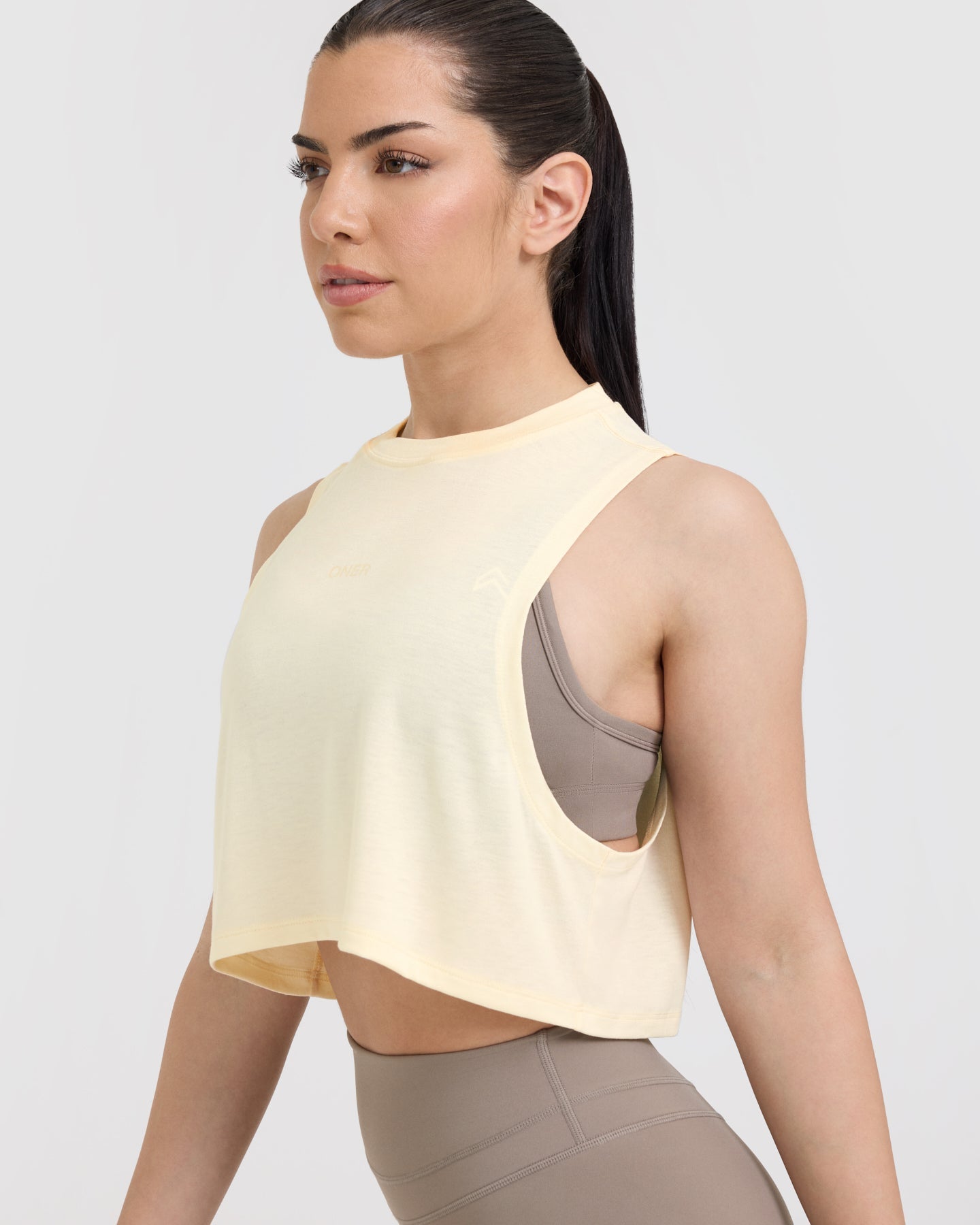 Go To Muscle Crop Tank | Off White - Image 5