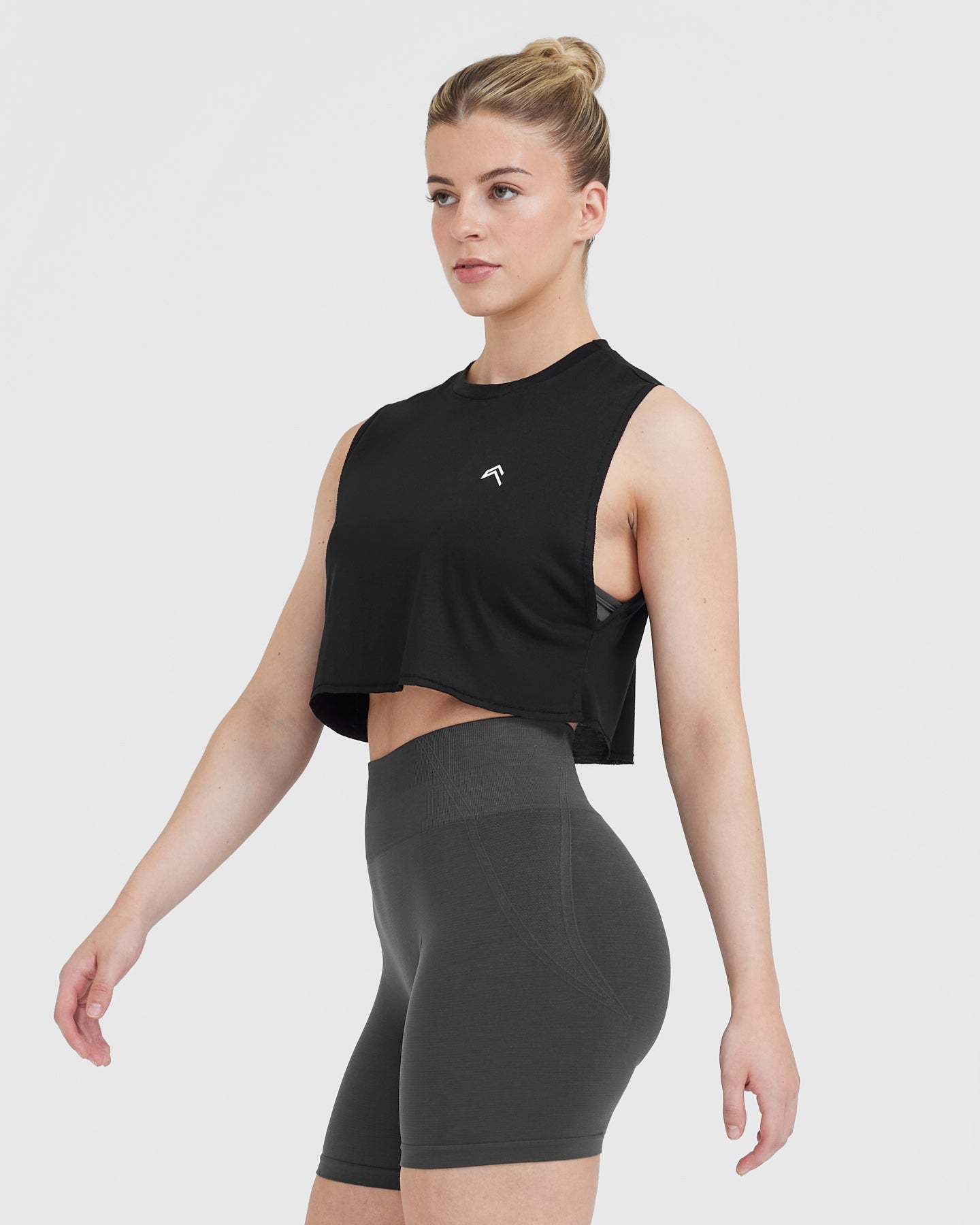 Go To Muscle Crop Vest | Black - Image 3