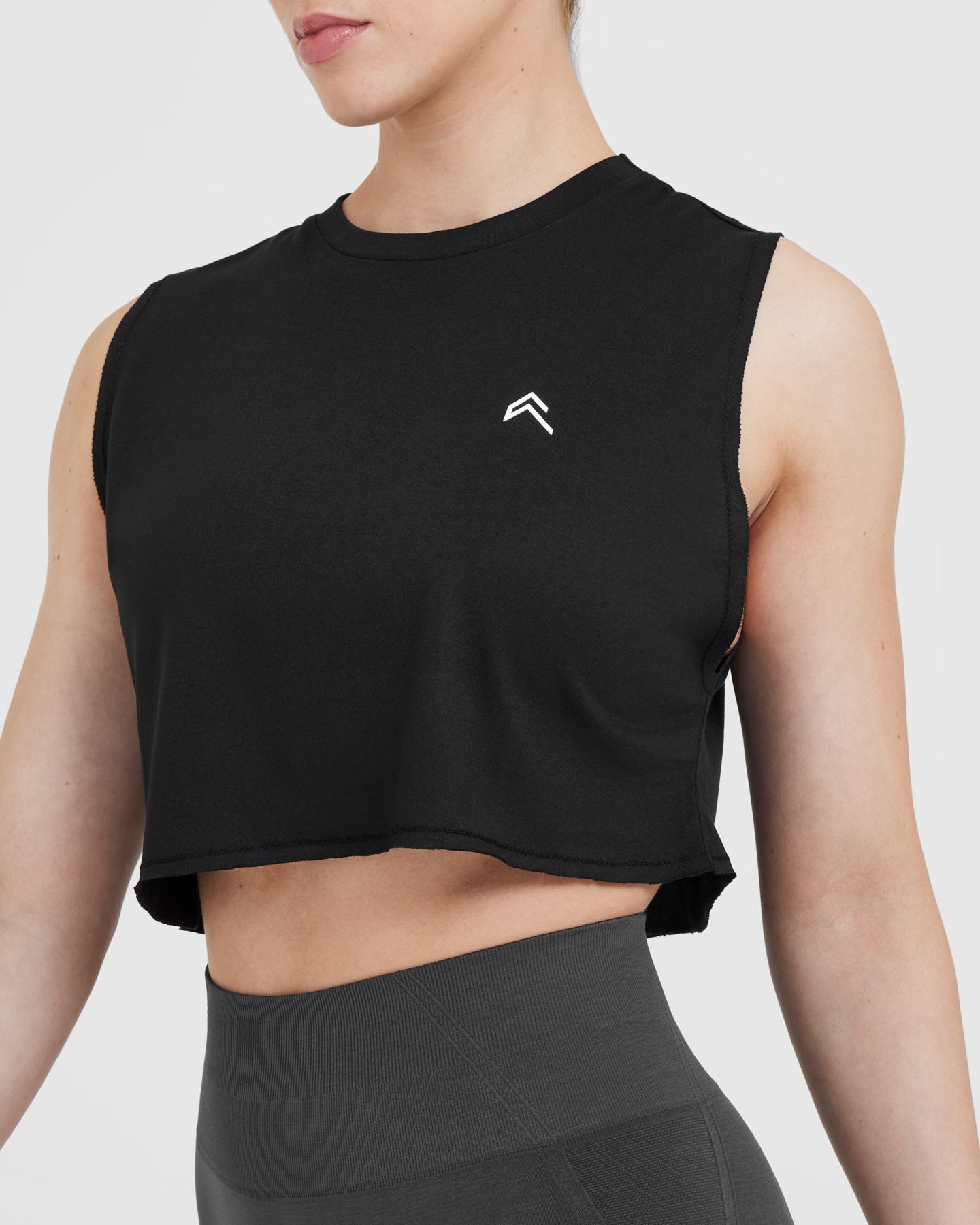 Go To Muscle Crop Vest | Black - Image 4