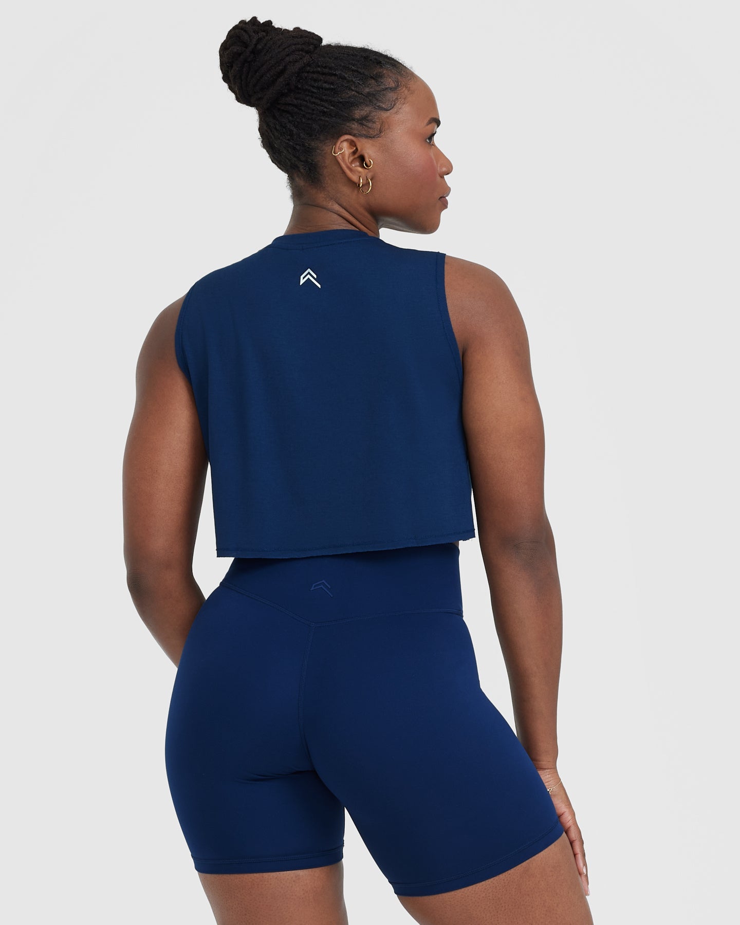 Go To Muscle Crop Vest | Midnight Blue - Image 2