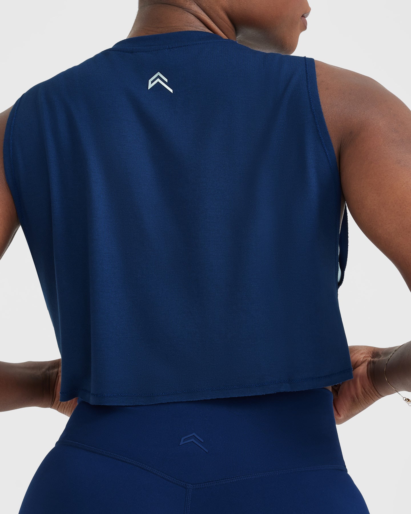 Go To Muscle Crop Vest | Midnight Blue - Image 5