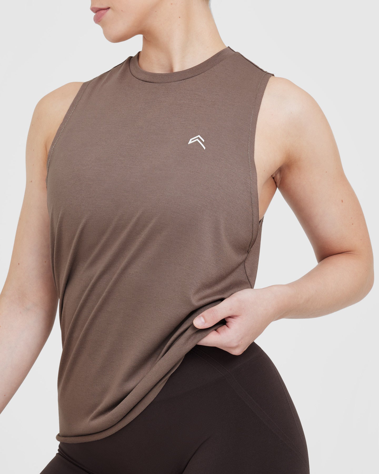 Go To Muscle Vest | Cool Brown - Image 4