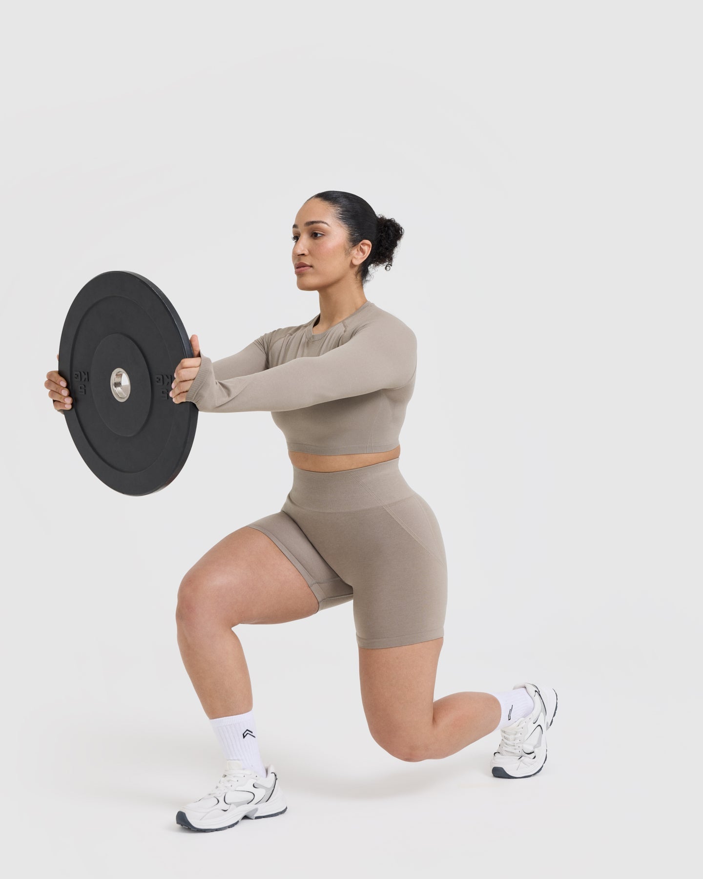 Go To Seamless Fitted Crop Long Sleeve Top | Minky - Image 6