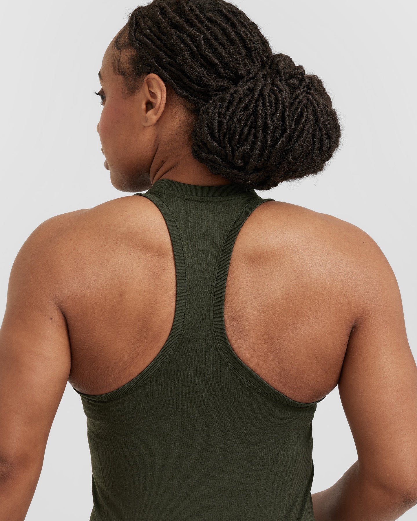 Go To Seamless Fitted High Neck Vest | Khaki - Image 5