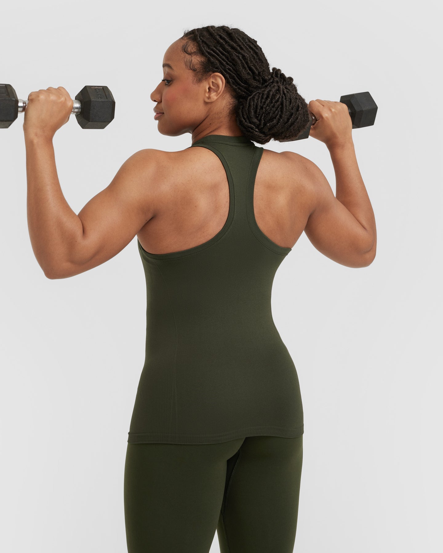Go To Seamless Fitted High Neck Vest | Khaki - Image 6