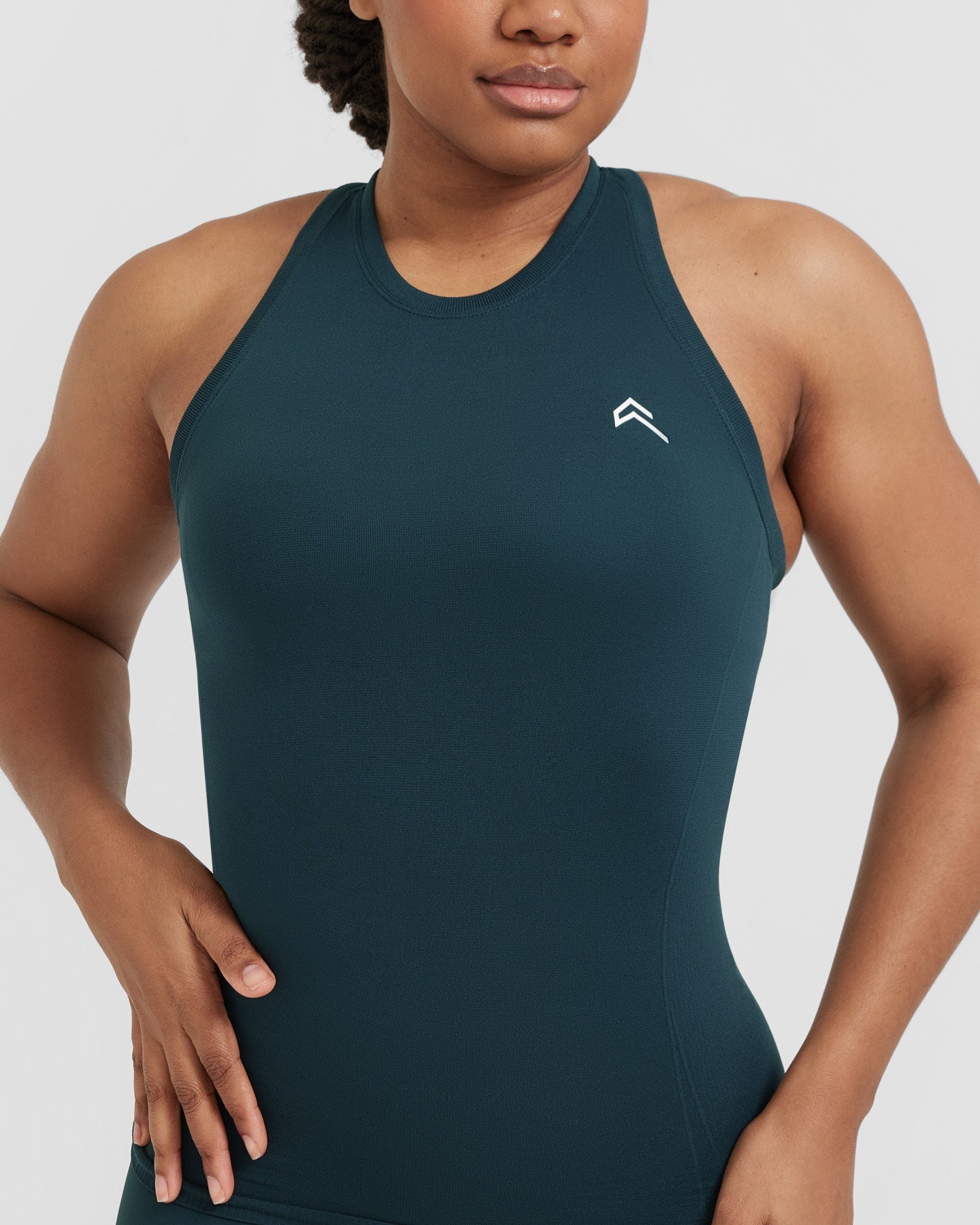 Go To Seamless Fitted High Neck Vest | Oil Blue - Image 4