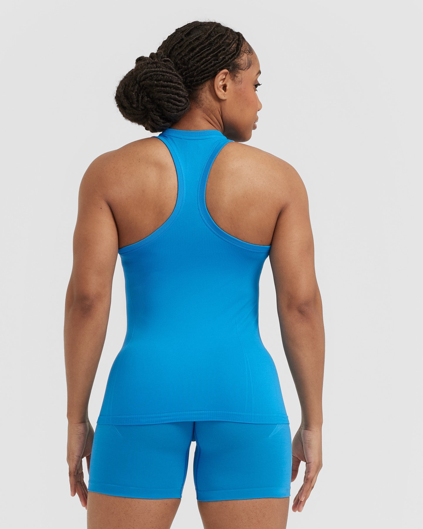 Go To Seamless Fitted High Neck Vest | Tropical Blue - Image 2