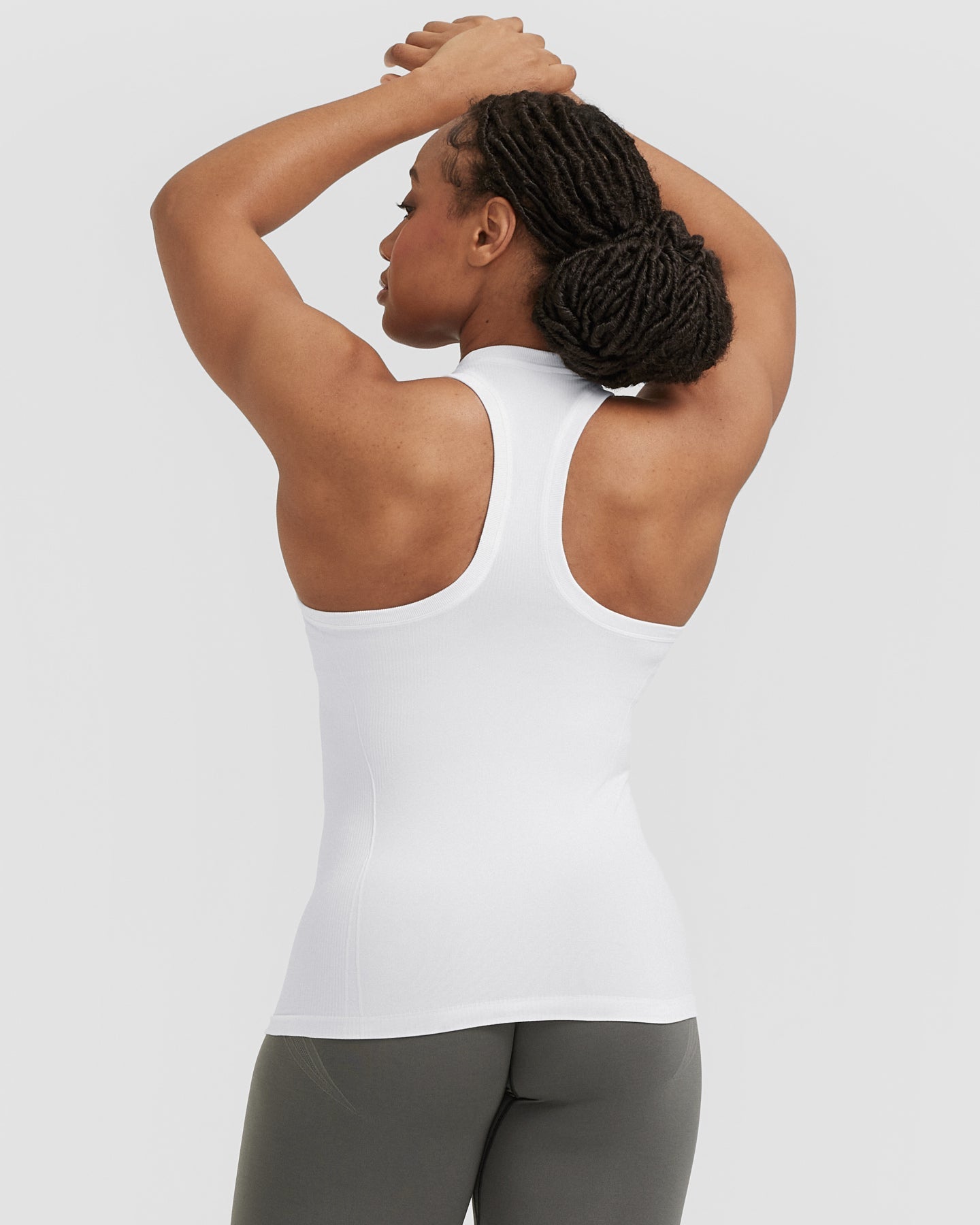 Go To Seamless Fitted High Neck Vest | White - Image 2
