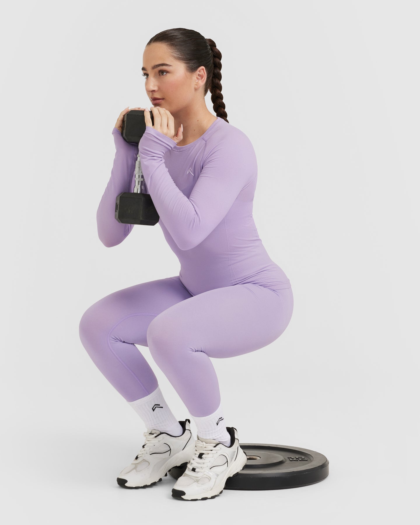 Go To Seamless Fitted Long Sleeve Top | Wisteria Purple - Image 6