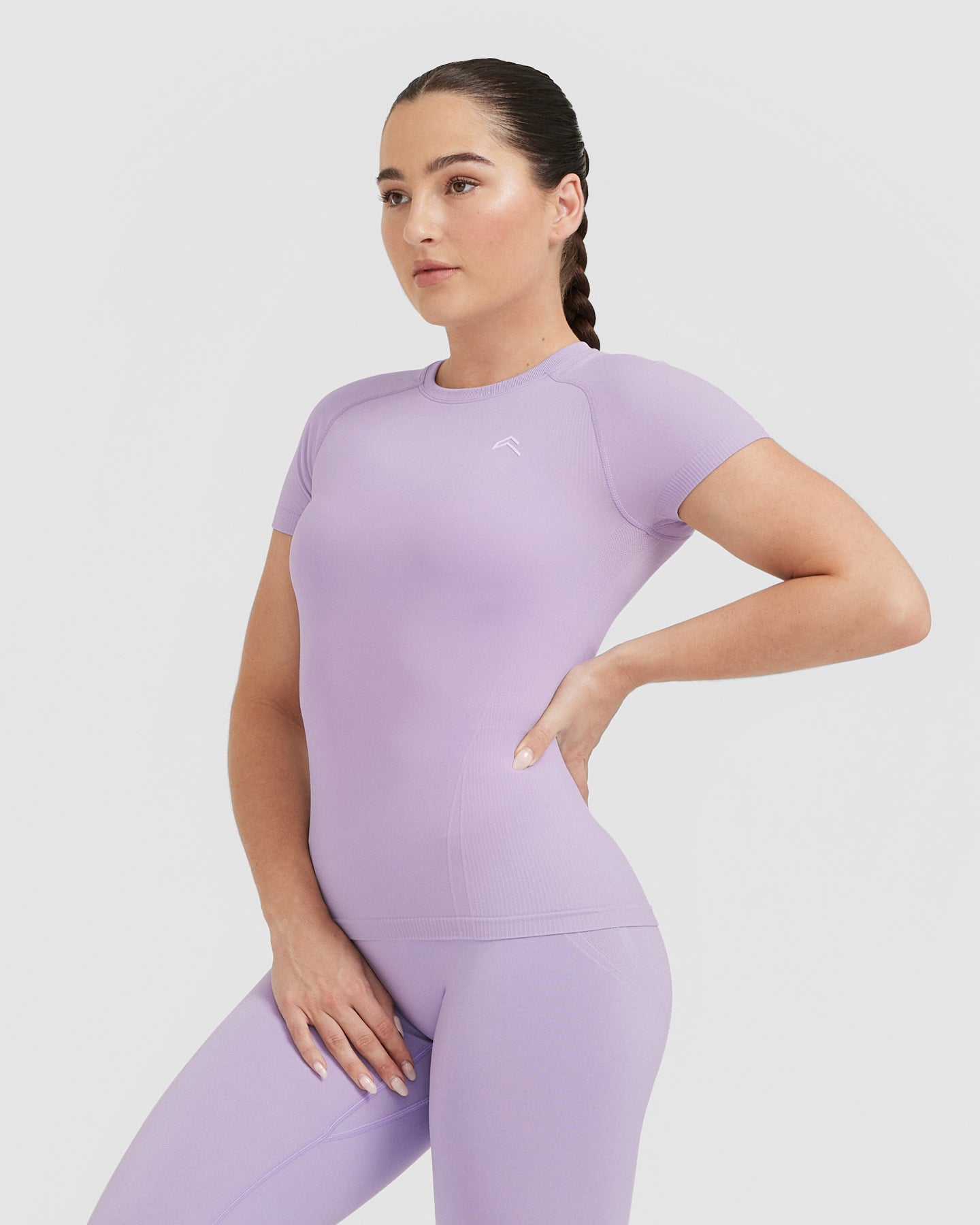 Go To Seamless Fitted Top | Wisteria Purple - Image 3