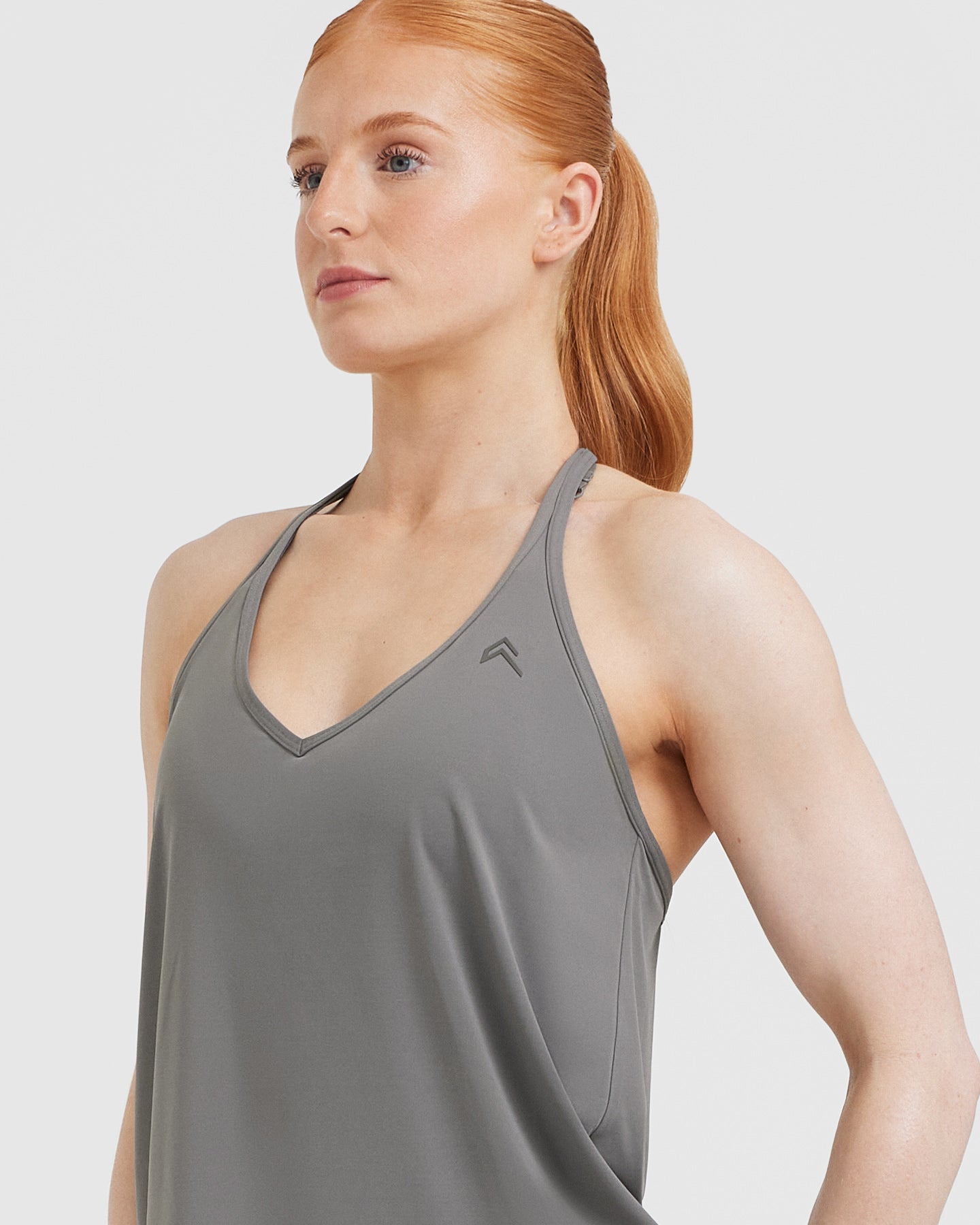 Go To Strappy Loose Vest | Ash Grey - Image 4