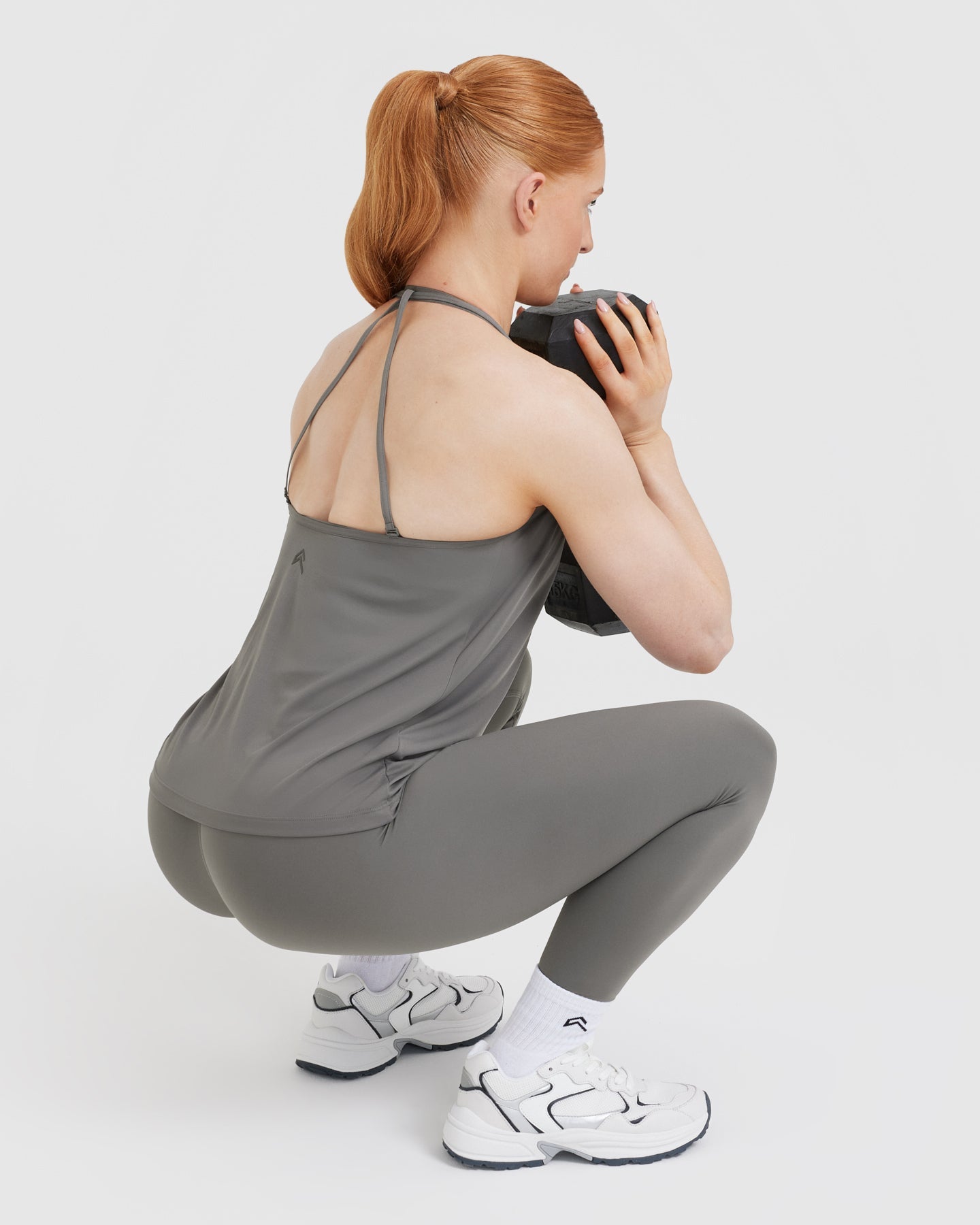 Go To Strappy Loose Vest | Ash Grey - Image 6