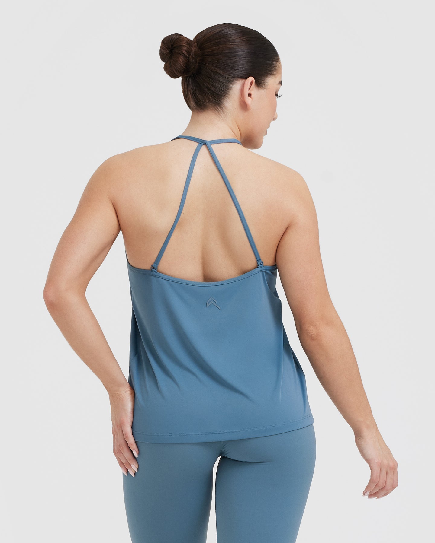 Go To Strappy Loose Vest | Moonstone Blue - Image 2