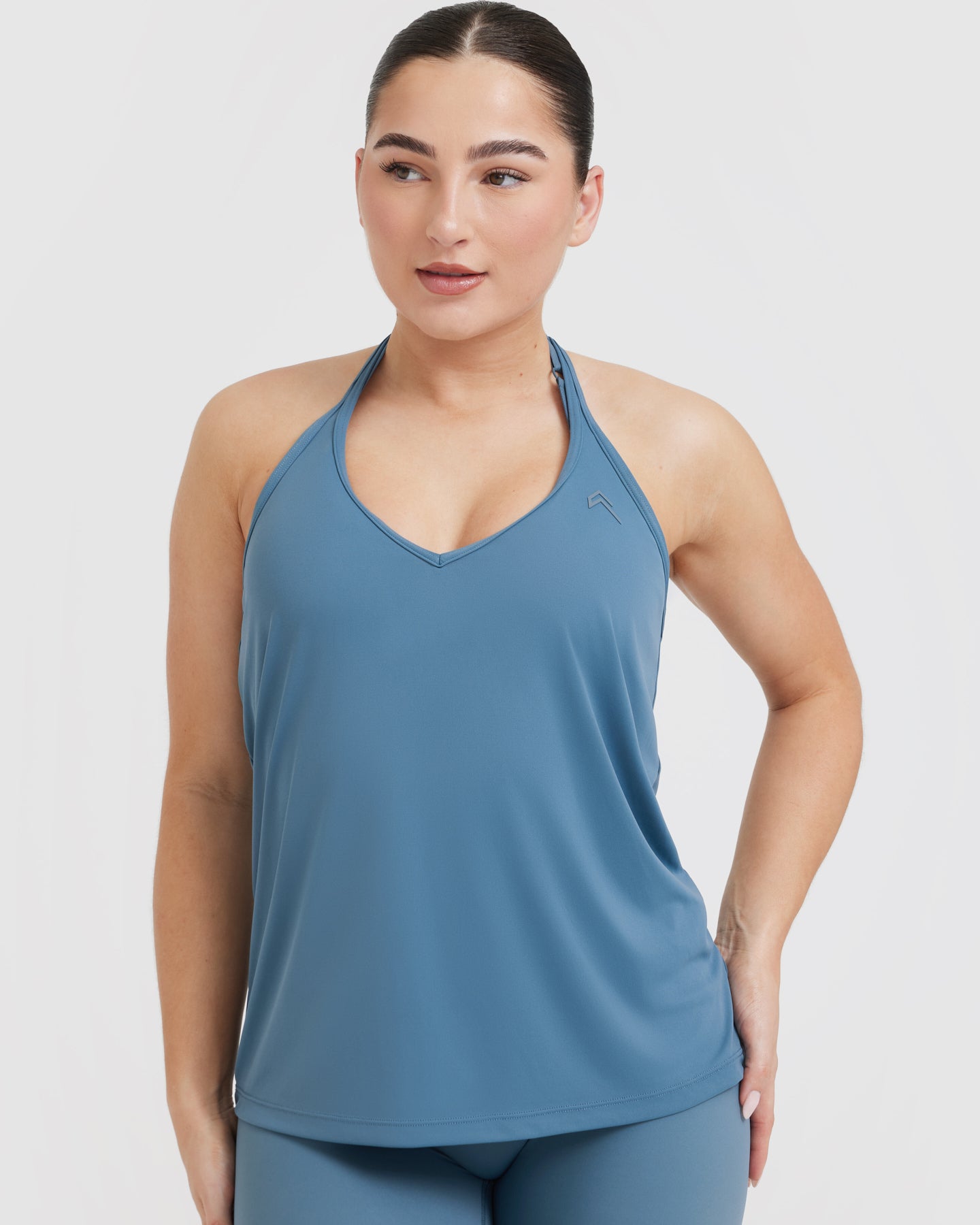 Go To Strappy Loose Vest | Moonstone Blue - Image 4