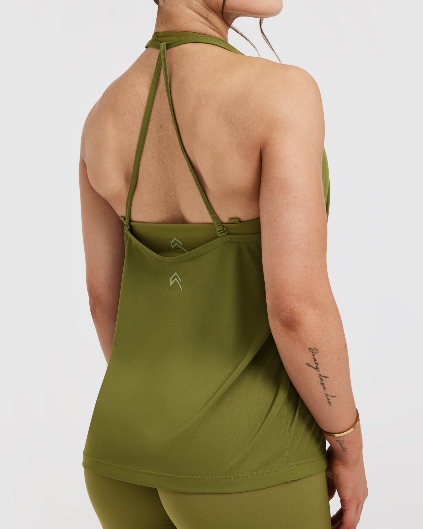 Go To Strappy Loose Vest | Olive Green - Image 4
