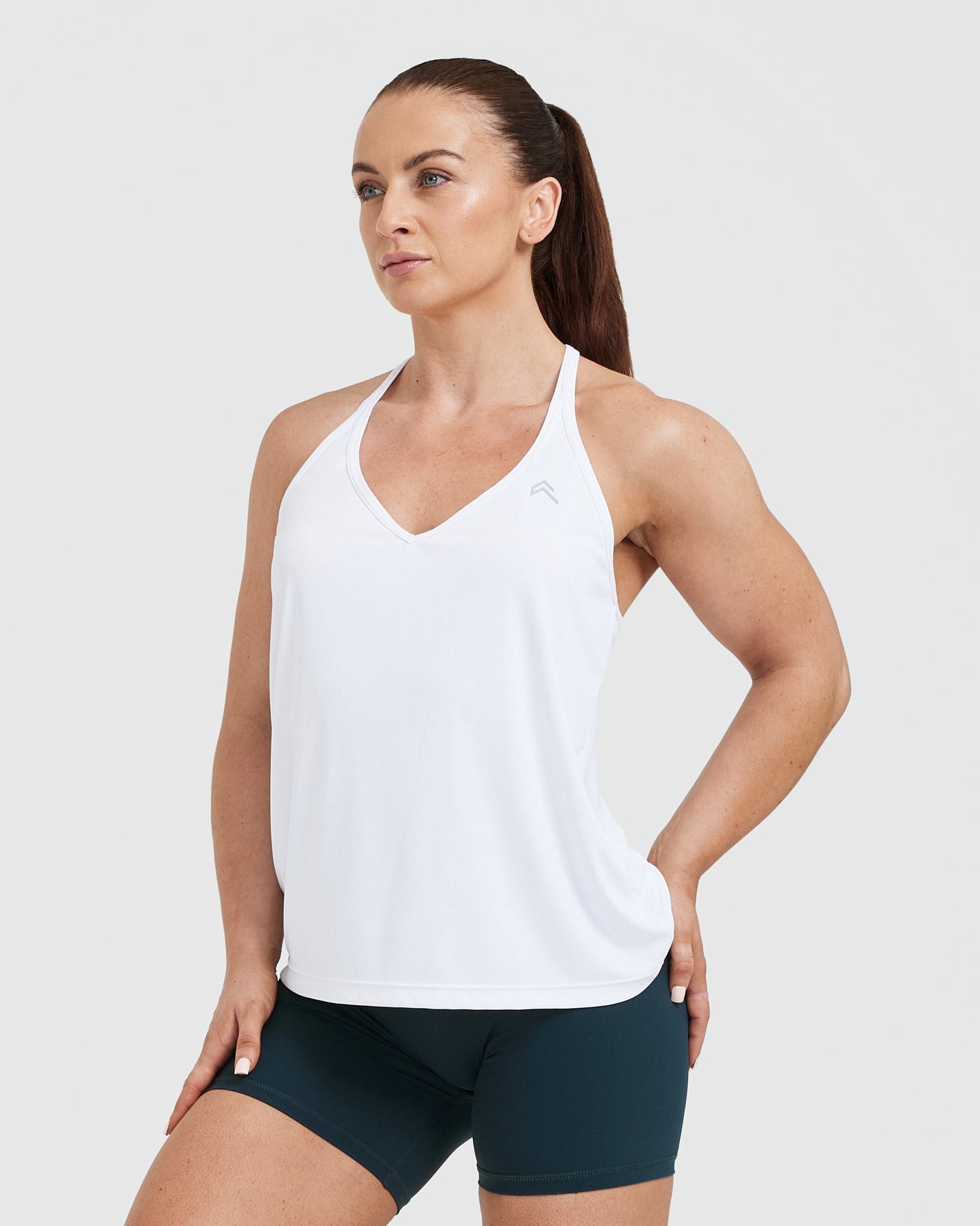 Go To Strappy Loose Vest | White - Image 3