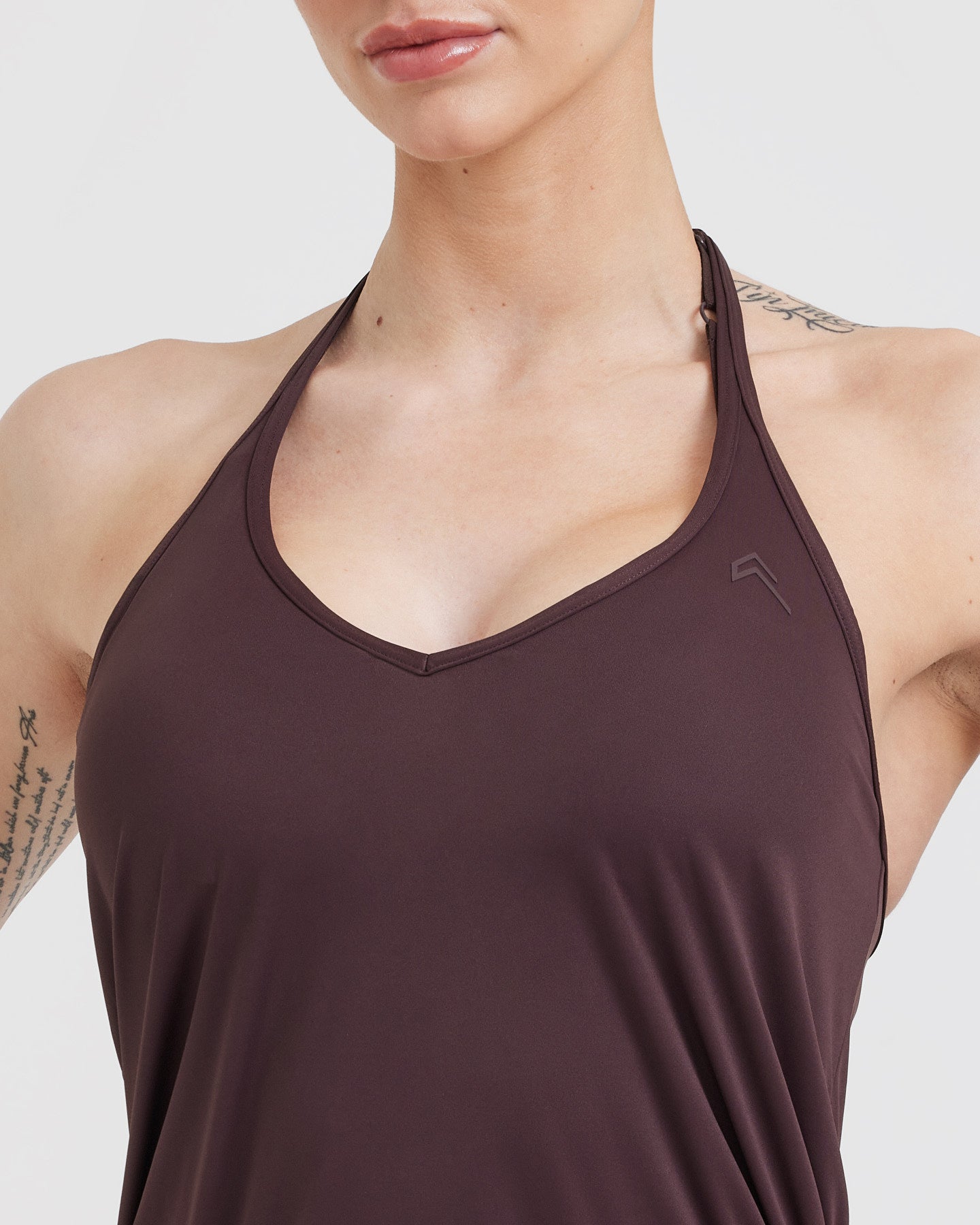 Go To Strappy Loose Vest | Plum Brown - Image 4