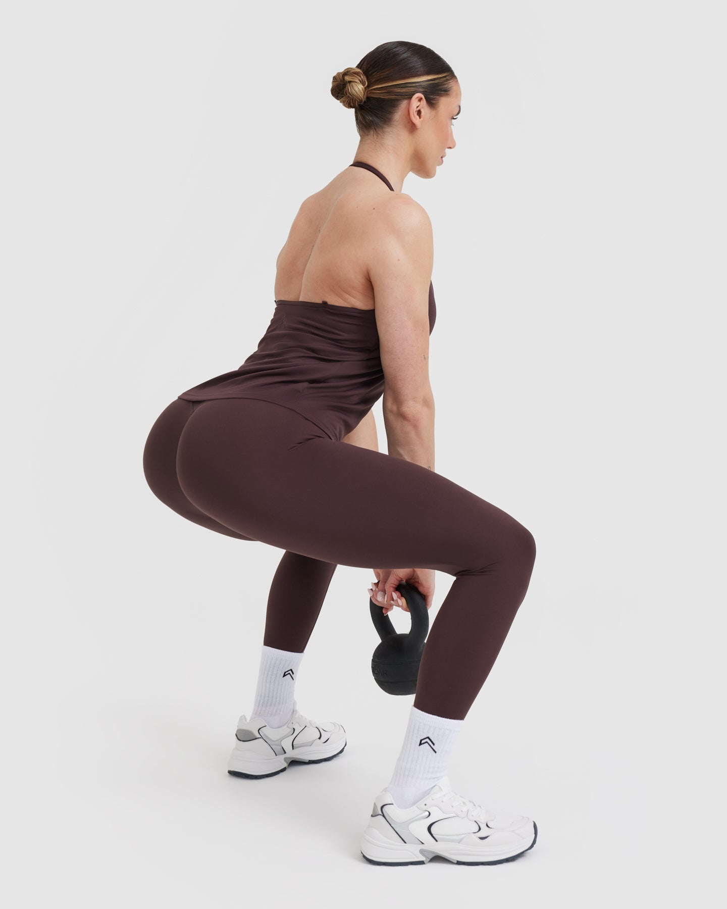 Go To Strappy Loose Vest | Plum Brown - Image 6