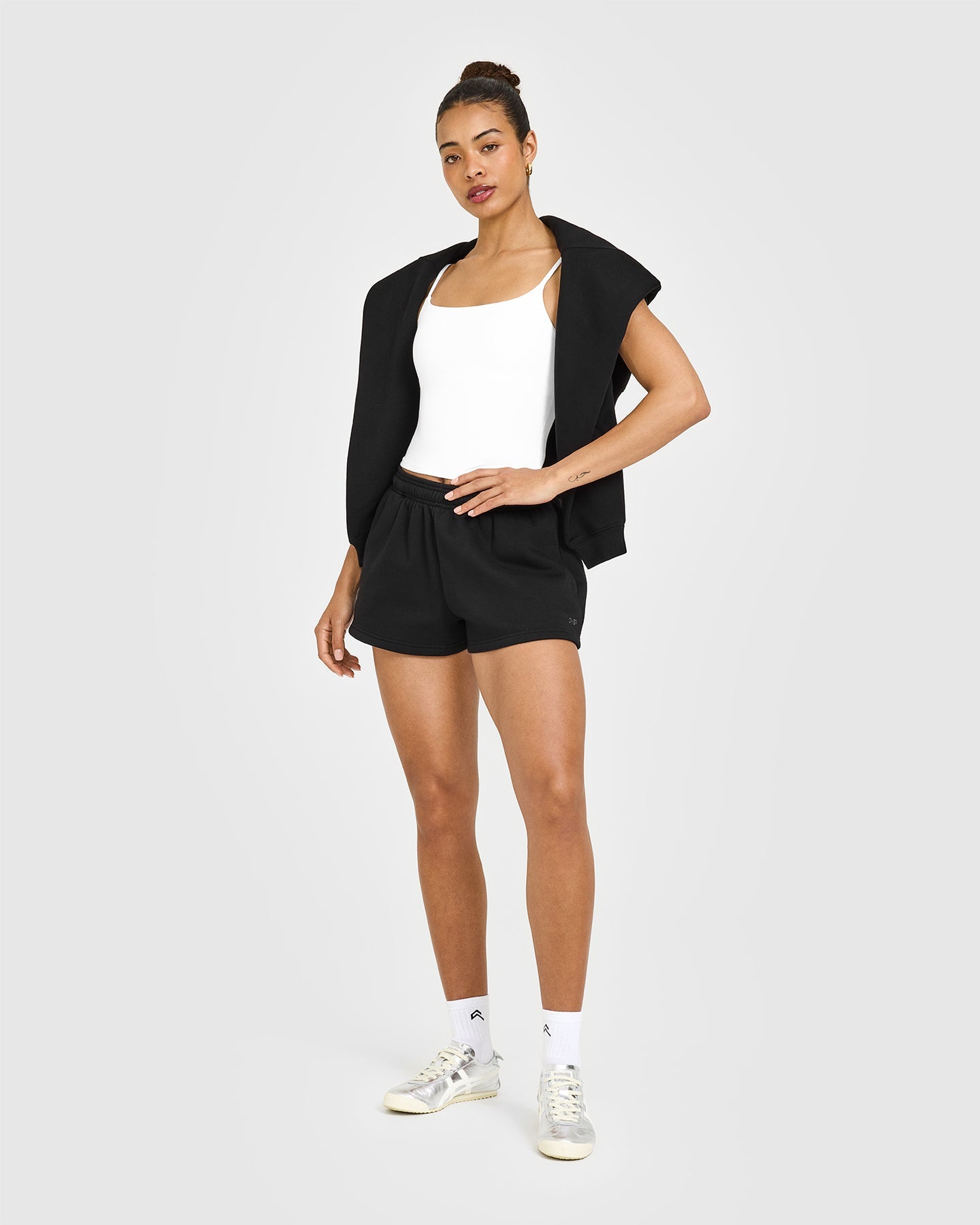 Foundations Oversized Shorts | Black - Image 3