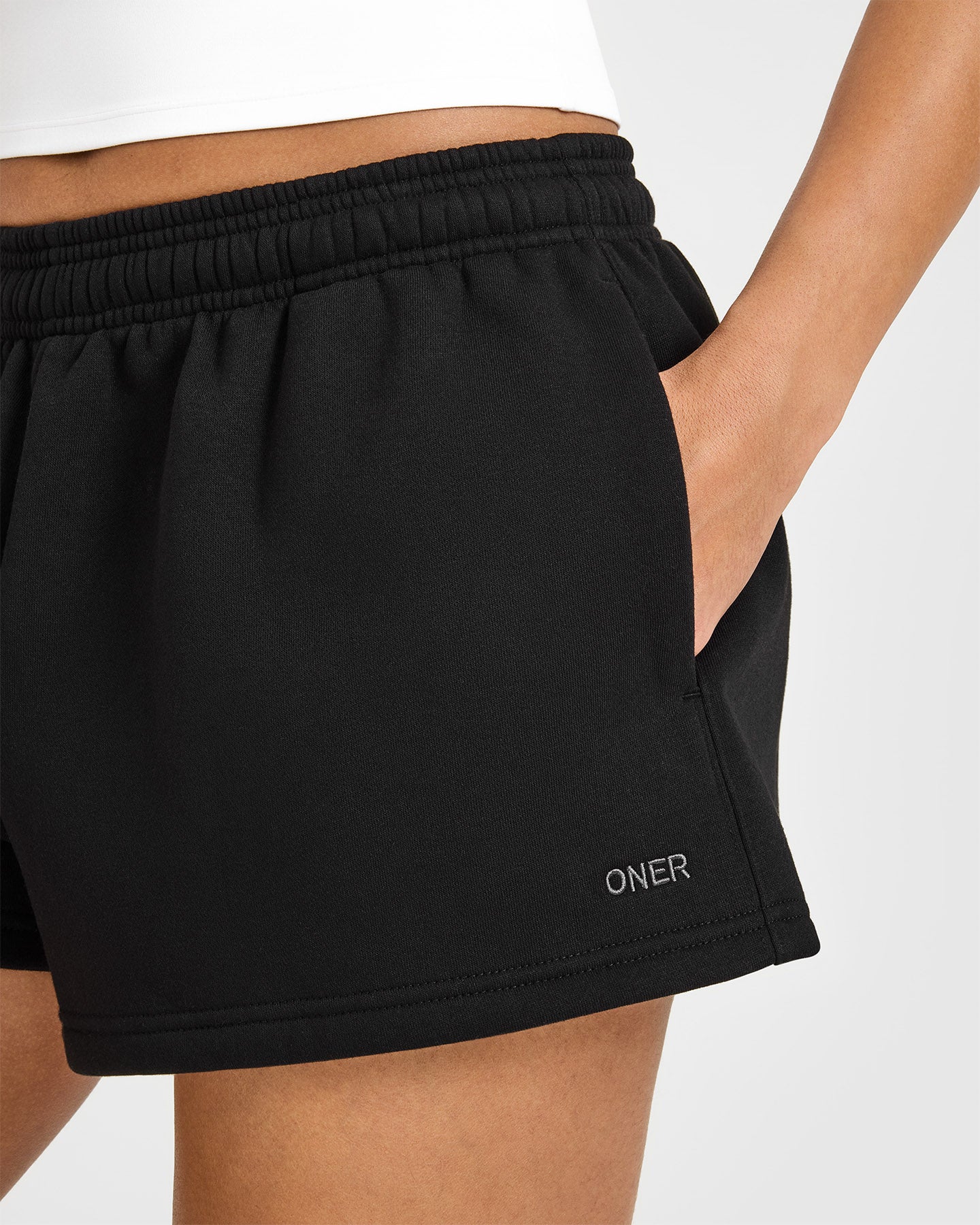 Foundations Oversized Shorts | Black - Image 4