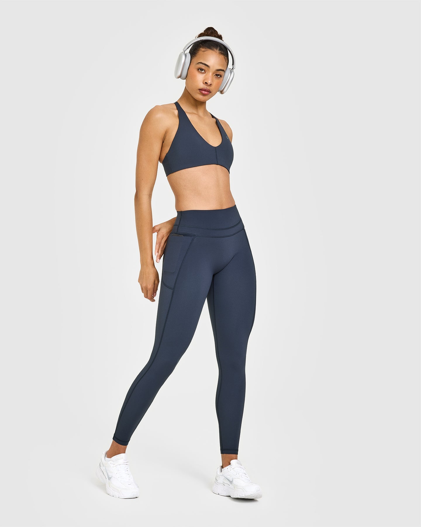 UnifiedMove High Waisted Pocket Leggings | True Blue - Image 3