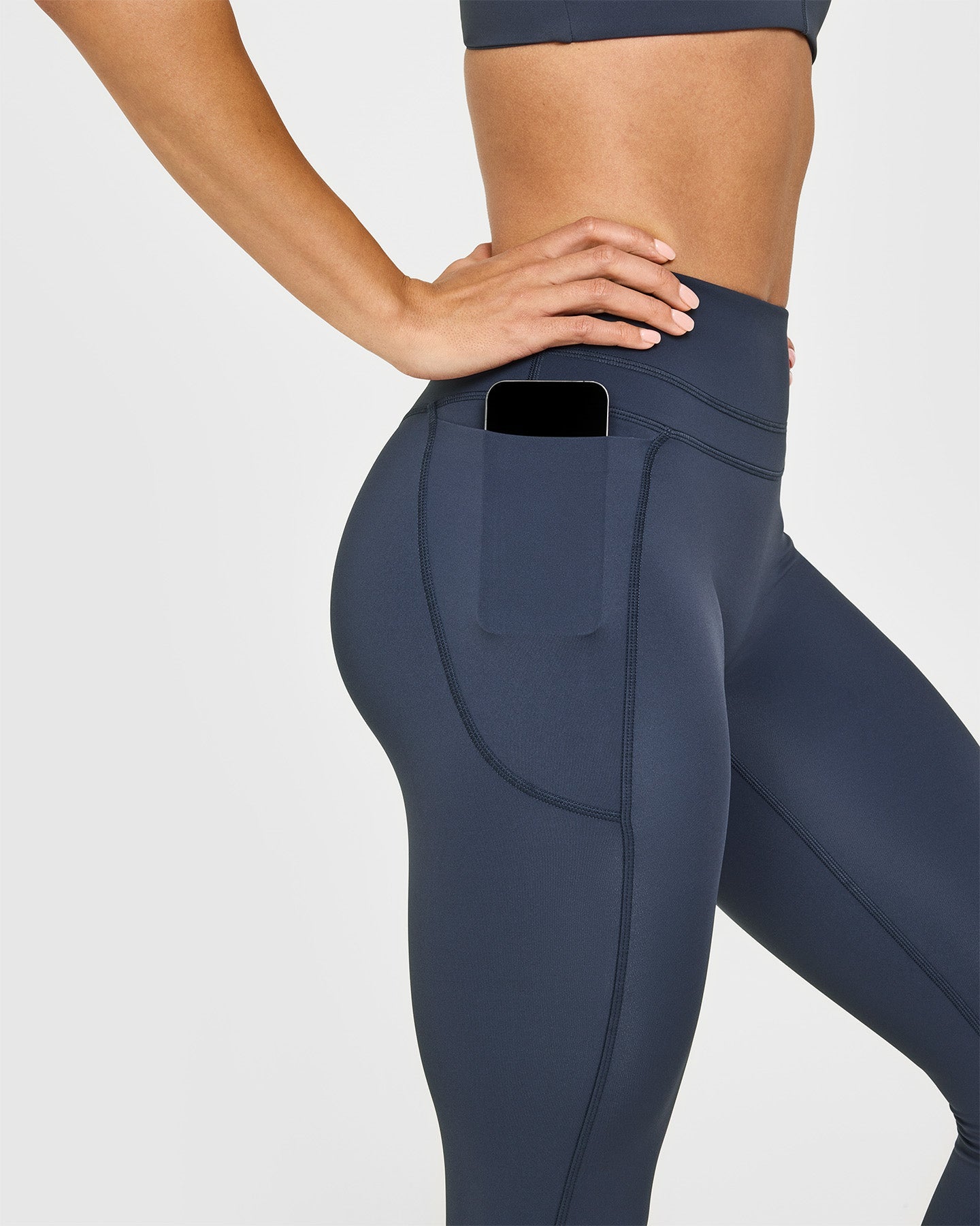 UnifiedMove High Waisted Pocket Leggings | True Blue - Image 5