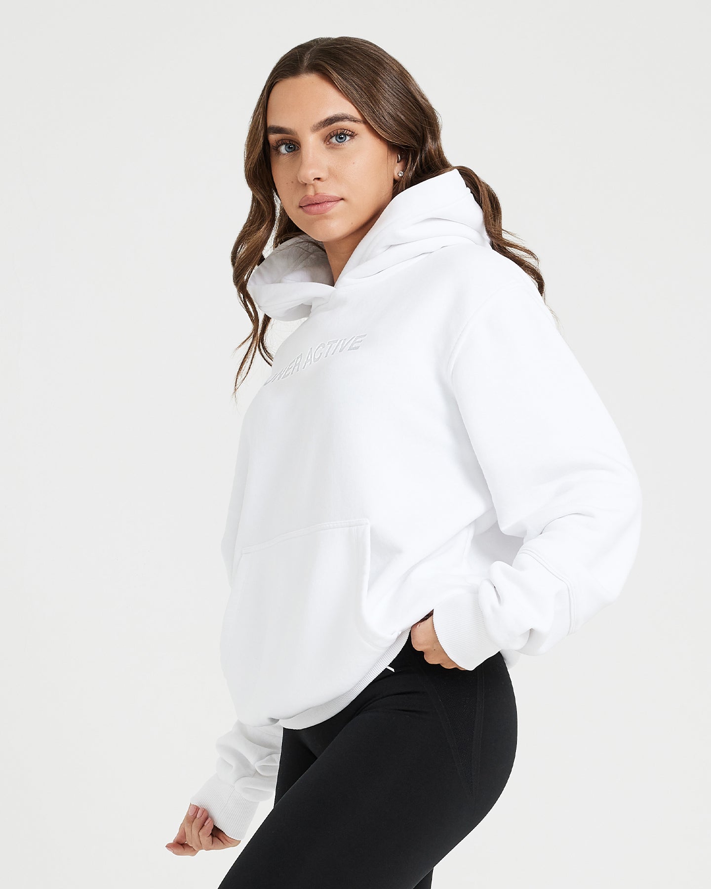 Classic Lounge Oversized Hoodie | White - Image 3