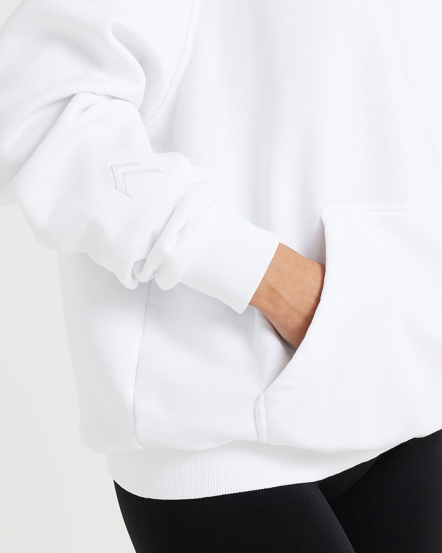 Classic Lounge Oversized Hoodie | White - Image 5