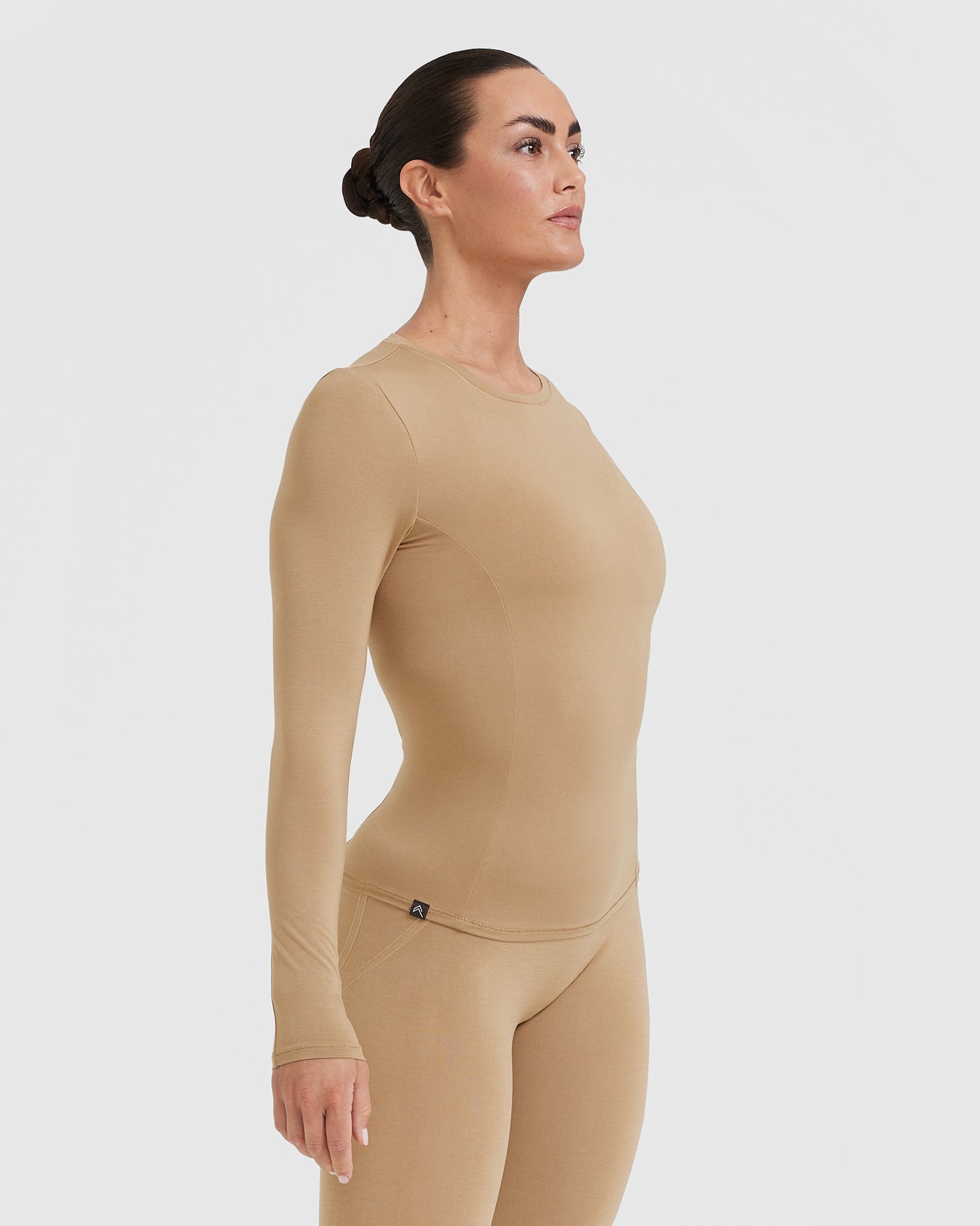 Mellow Soft Long Sleeve Top | Dune Brown - Image 3