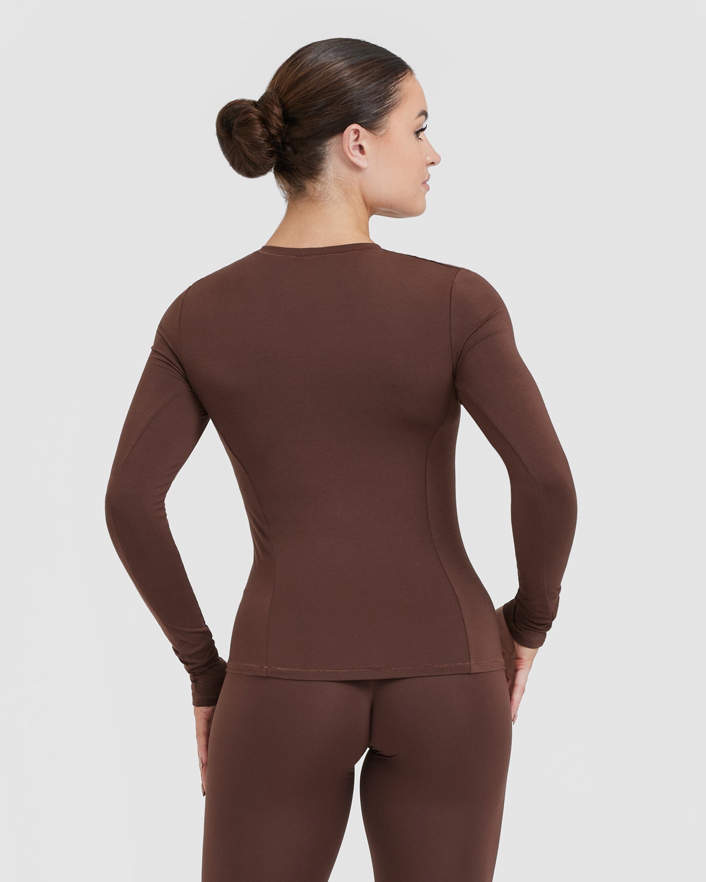 Alternative view of Mellow Soft Long Sleeve Top | Espresso