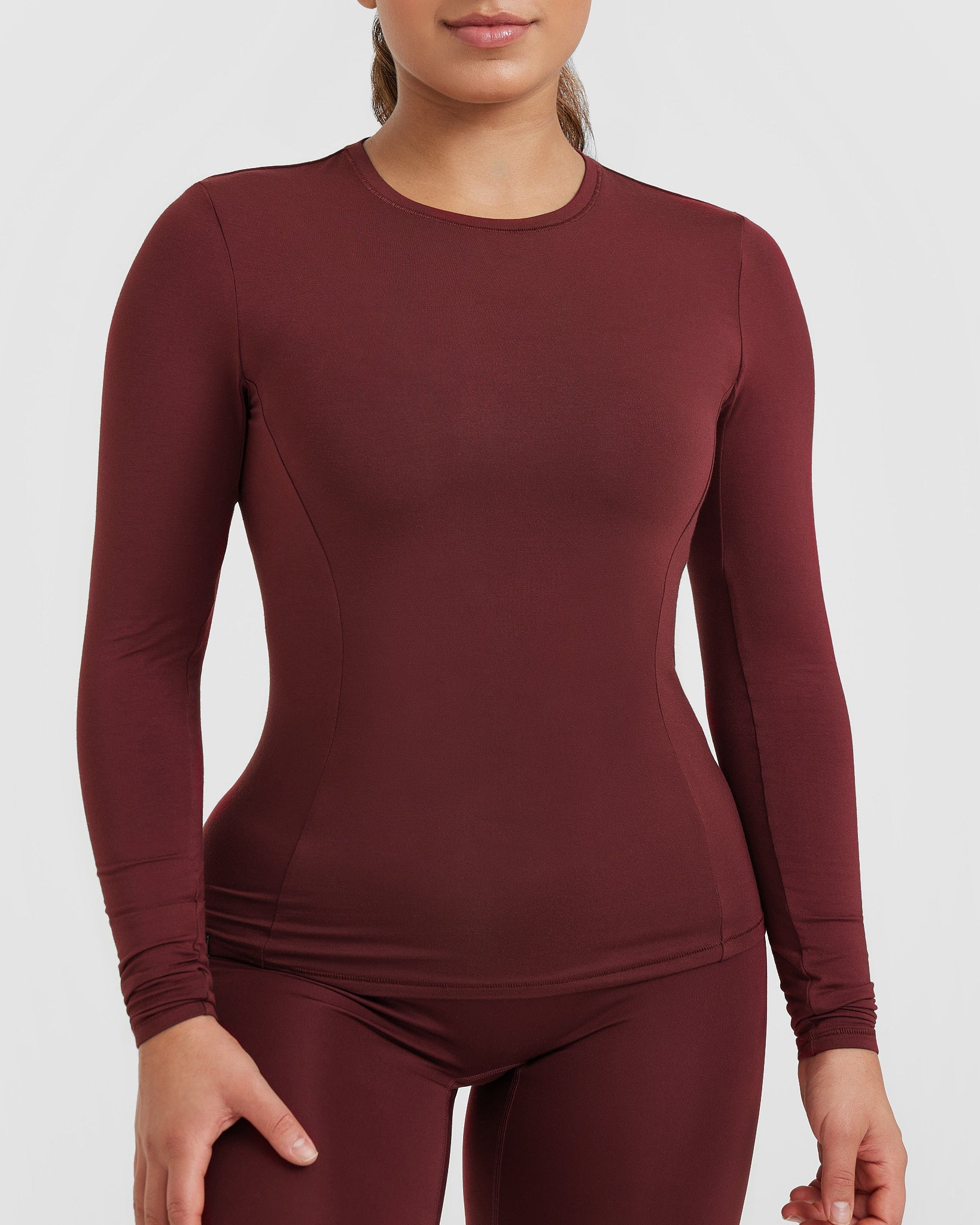 Mellow Soft Long Sleeve Top | Mulled Wine - Image 4
