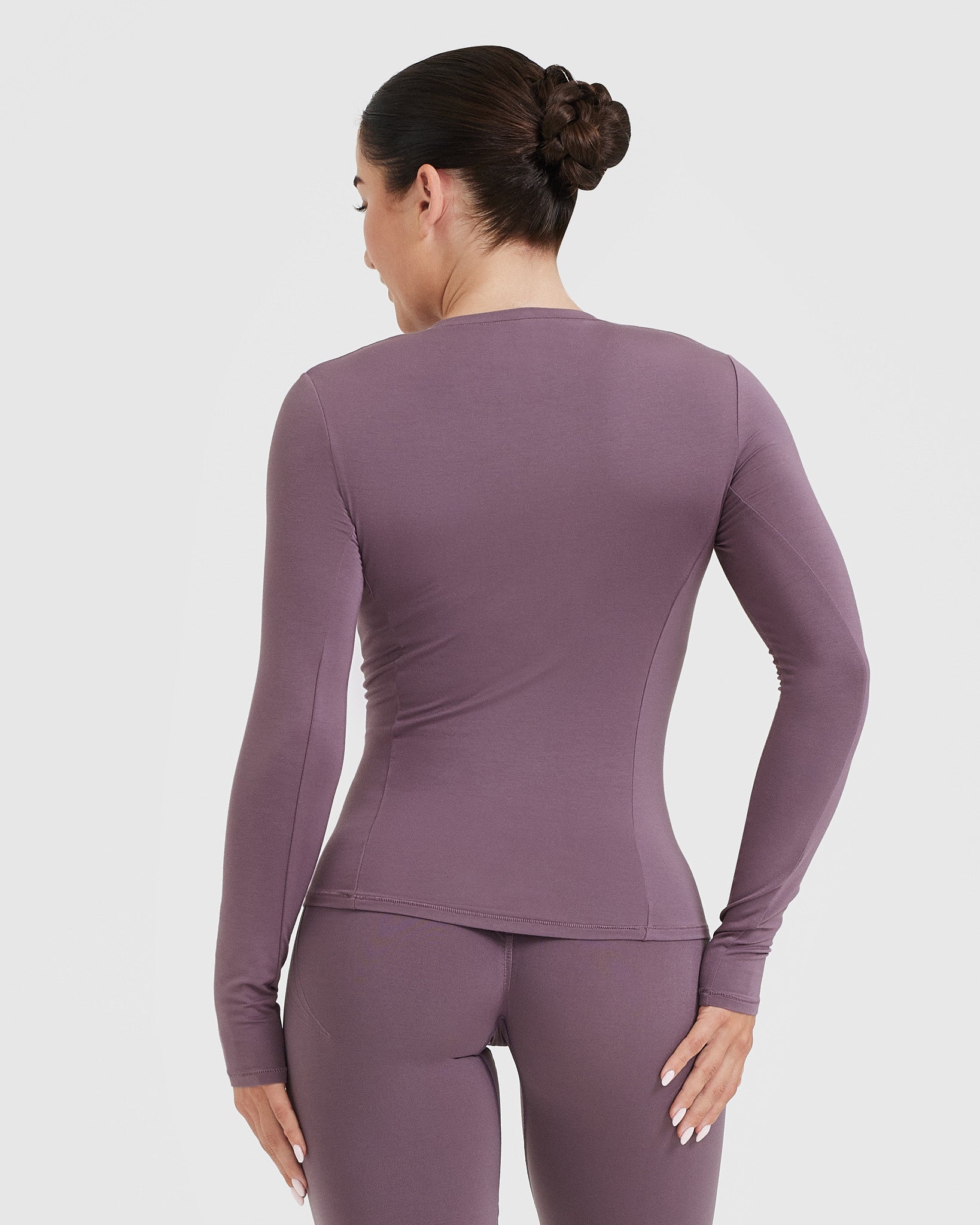 Alternative view of Mellow Soft Long Sleeve Top | Vintage Purple