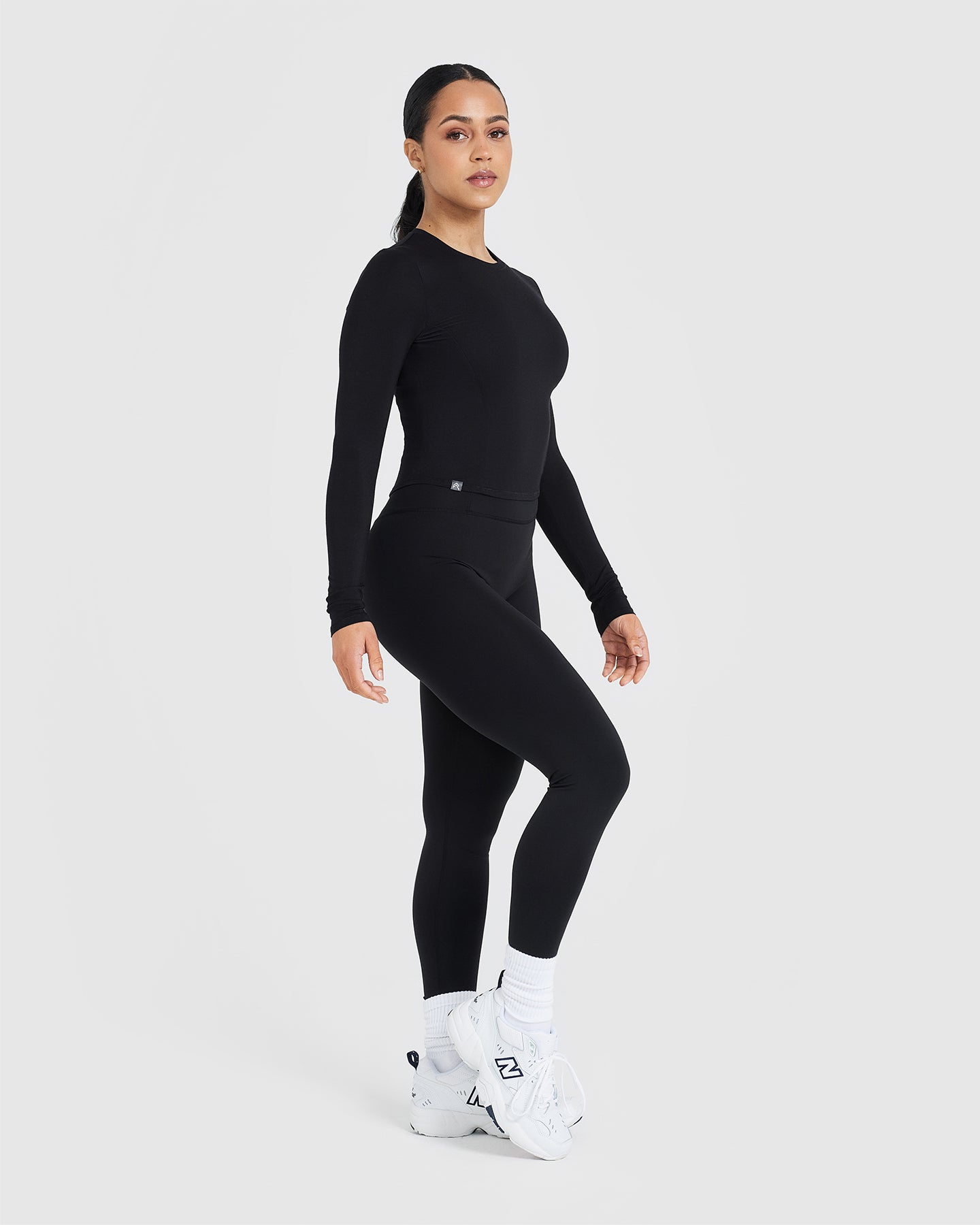 Mellow Soft Mid Long Sleeve Top | Black - Image 3