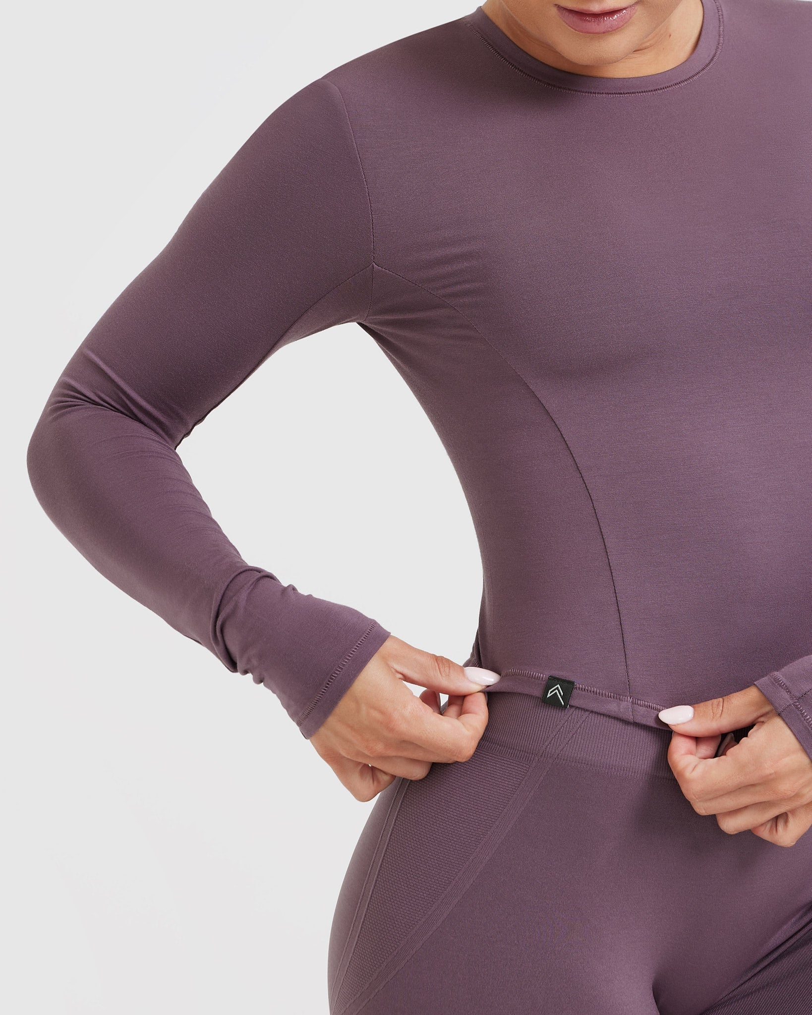 Mellow Soft Mid Long Sleeve Top | Vintage Purple - Image 5
