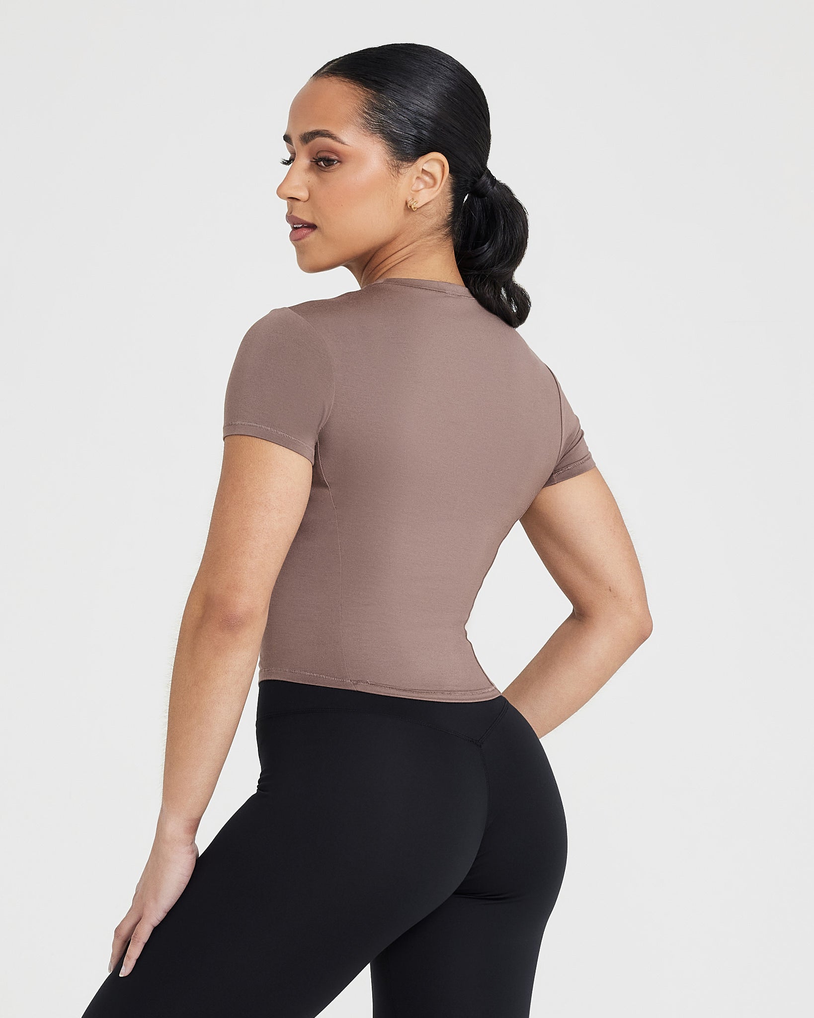 Mellow Soft Mid Short Sleeve T-Shirt | Cool Brown - Image 2