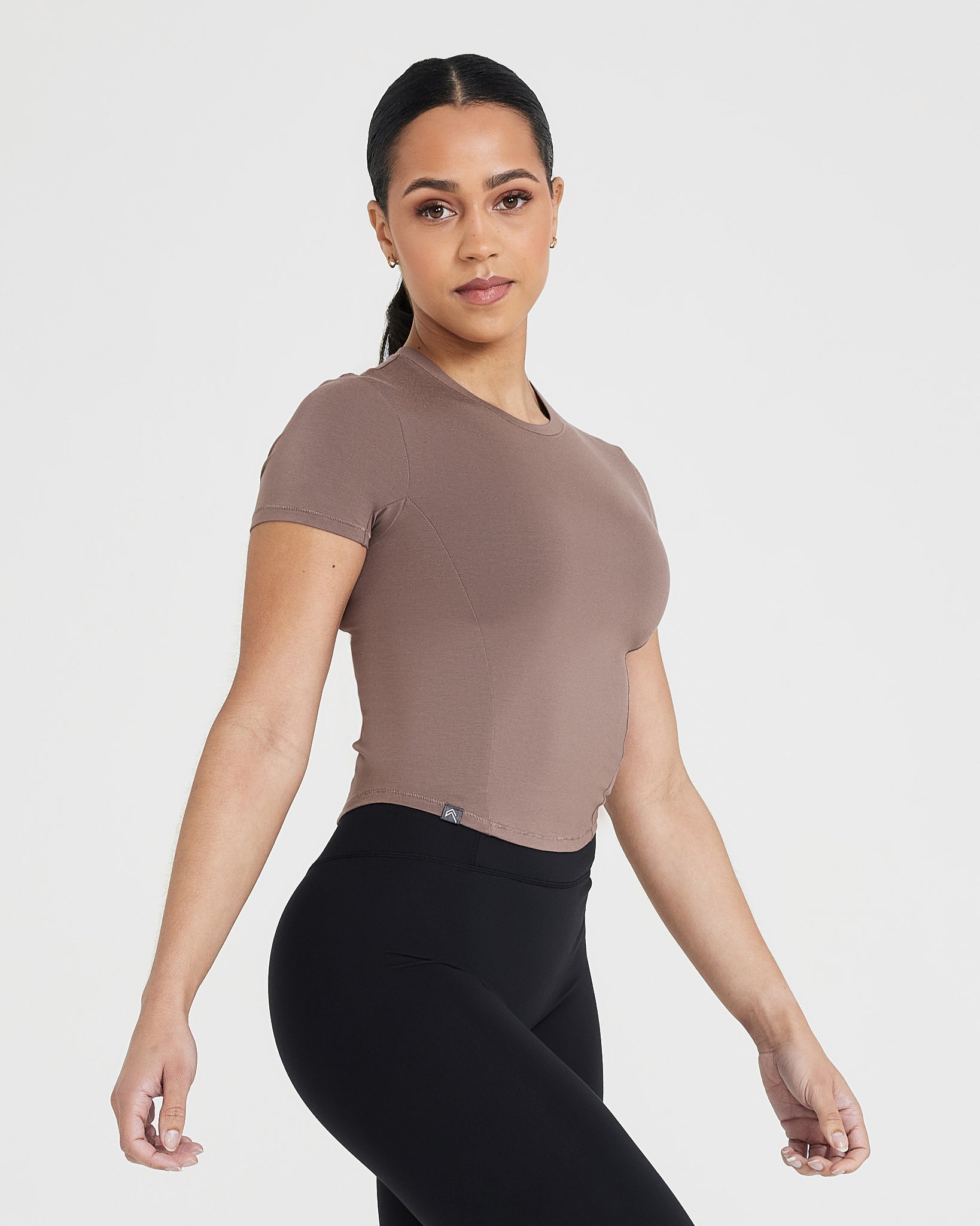 Mellow Soft Mid Short Sleeve T-Shirt | Cool Brown - Image 3