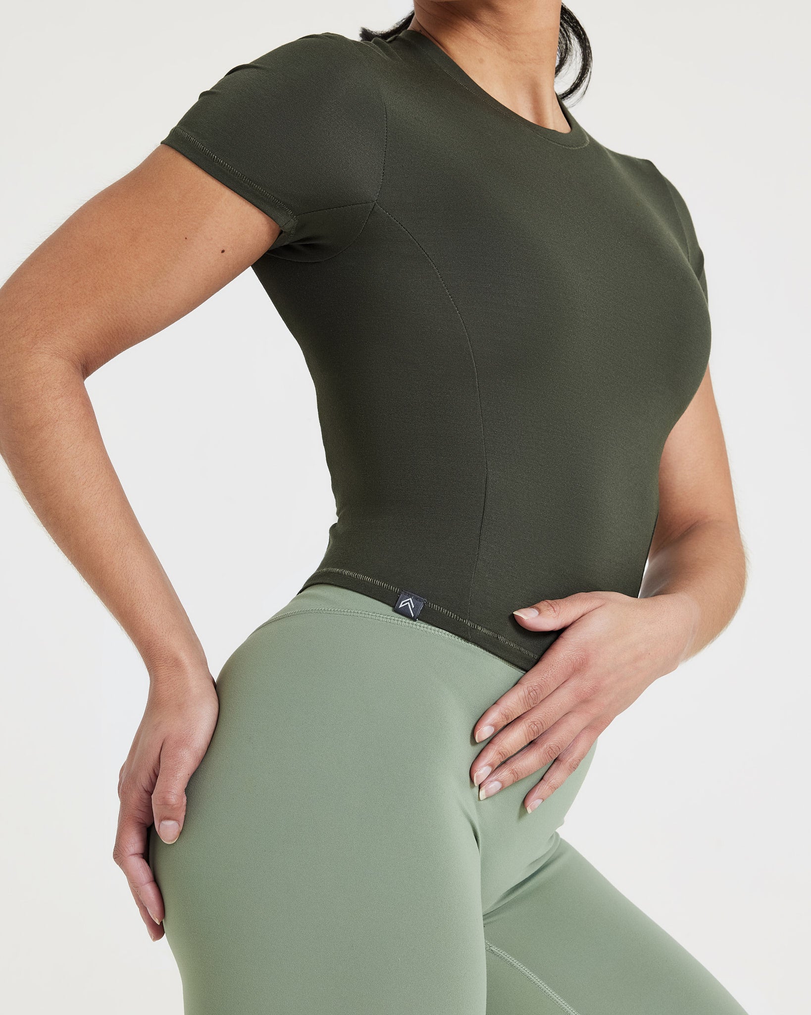 Mellow Soft Mid Short Sleeve T-Shirt | Khaki - Image 5