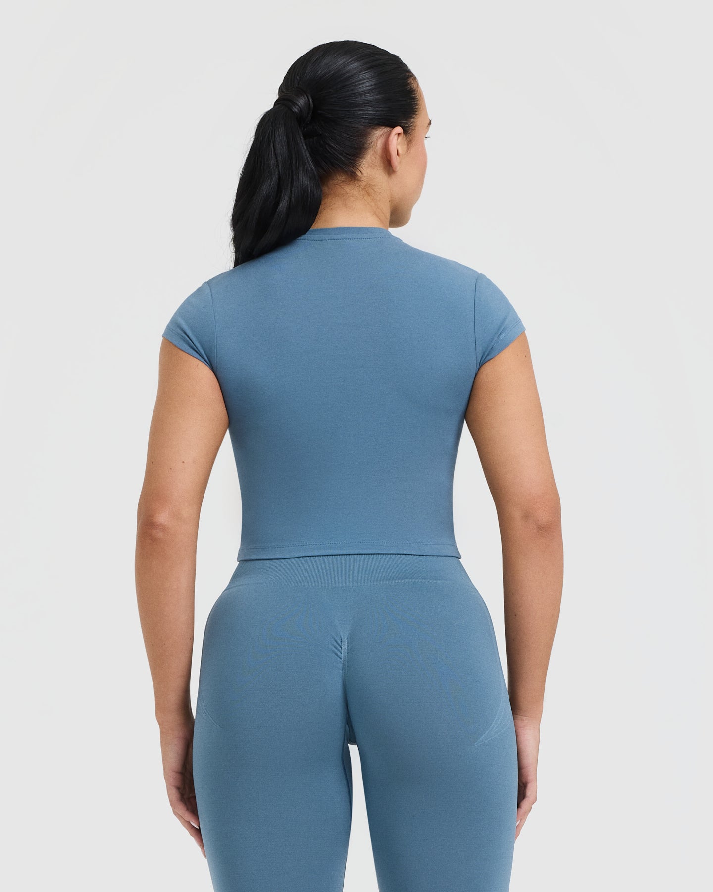 Alternative view of Cotton Icon Baby T-Shirt | Moonstone Blue